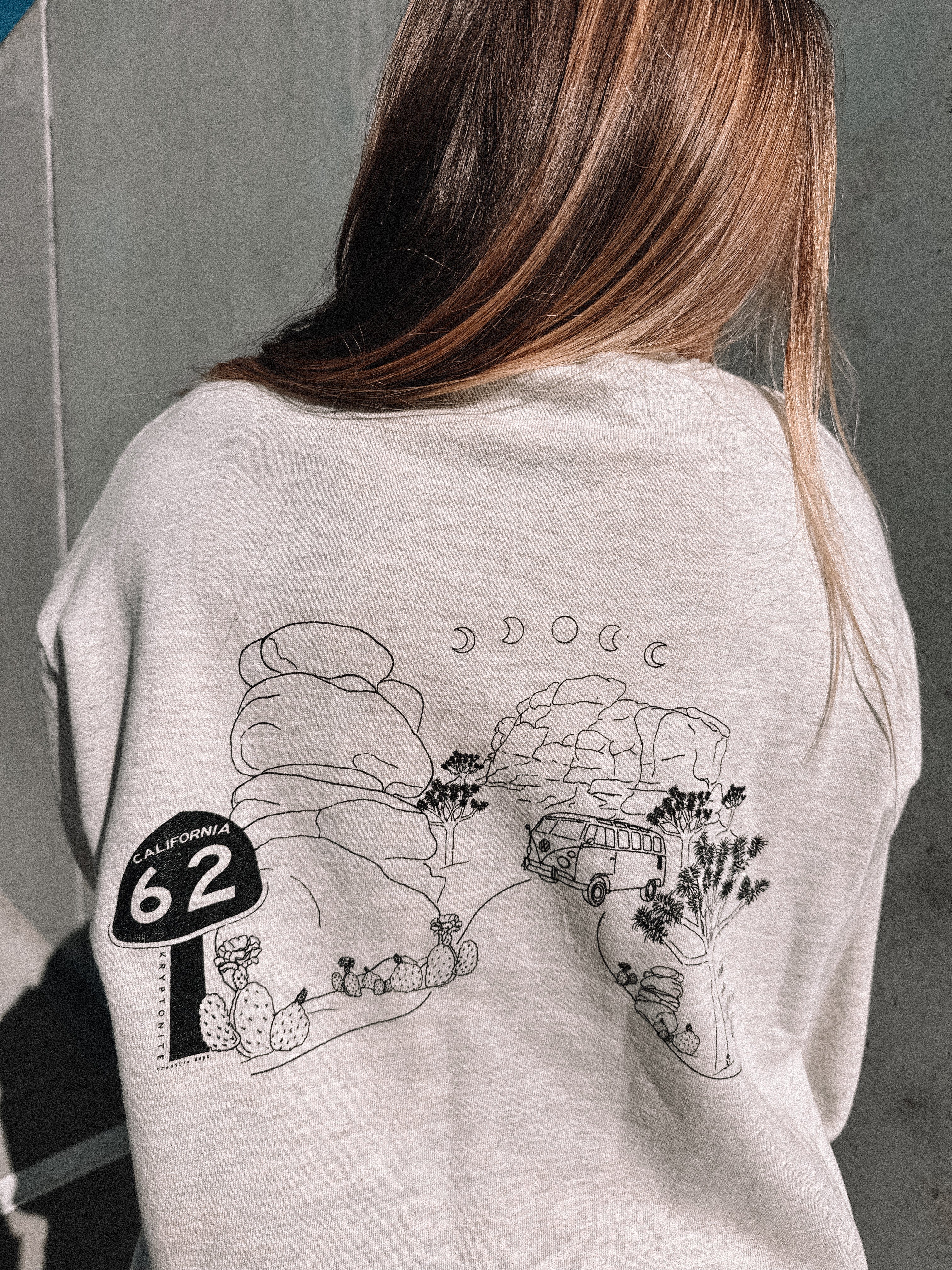 KRYPTONITE Destination: Joshua Tree Oversized Crew Neck available in Joshua Tree at JT Trading Post