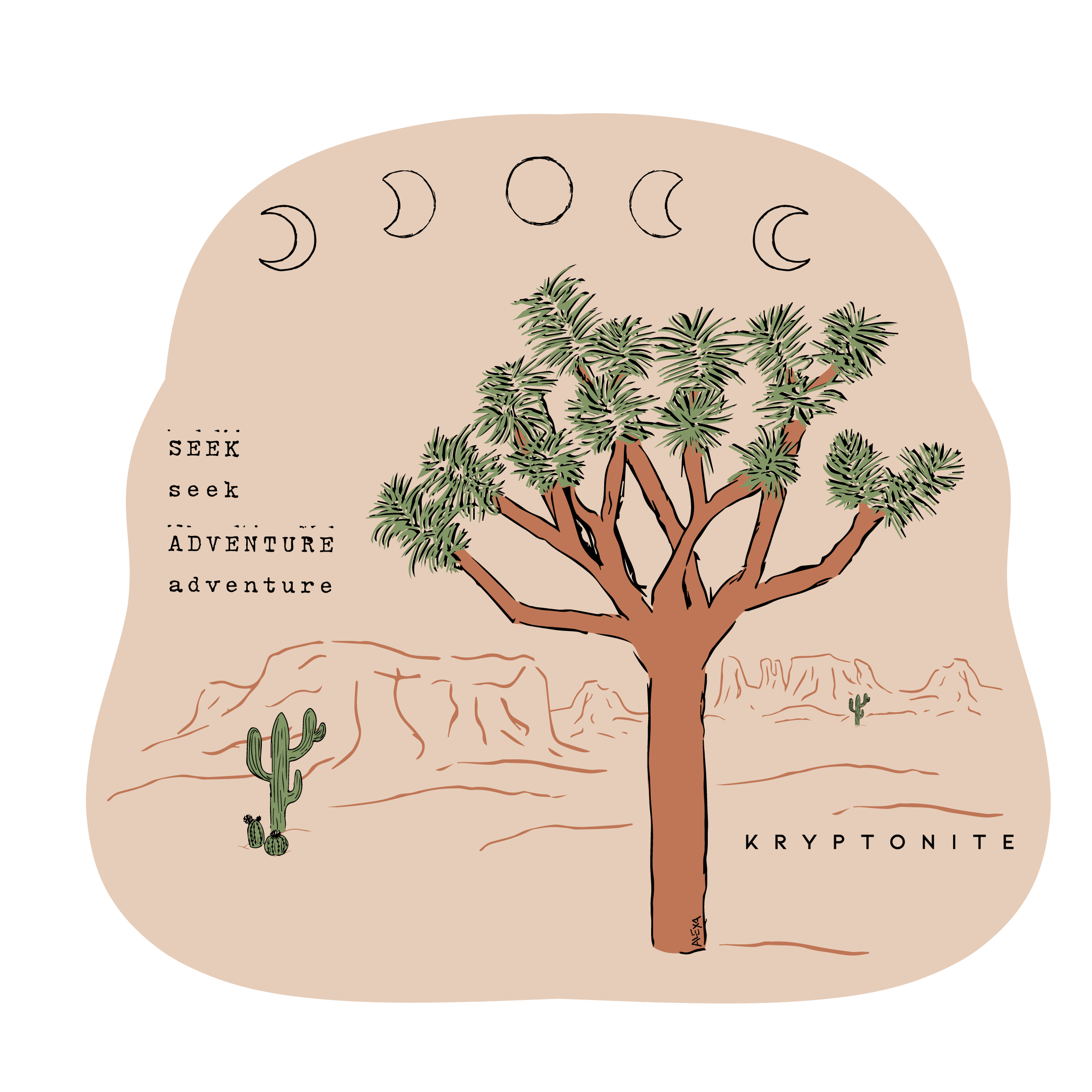 KRYPTONITE Destination: Joshua Tree, CA STICKER available in Joshua Tree at JT Trading Post