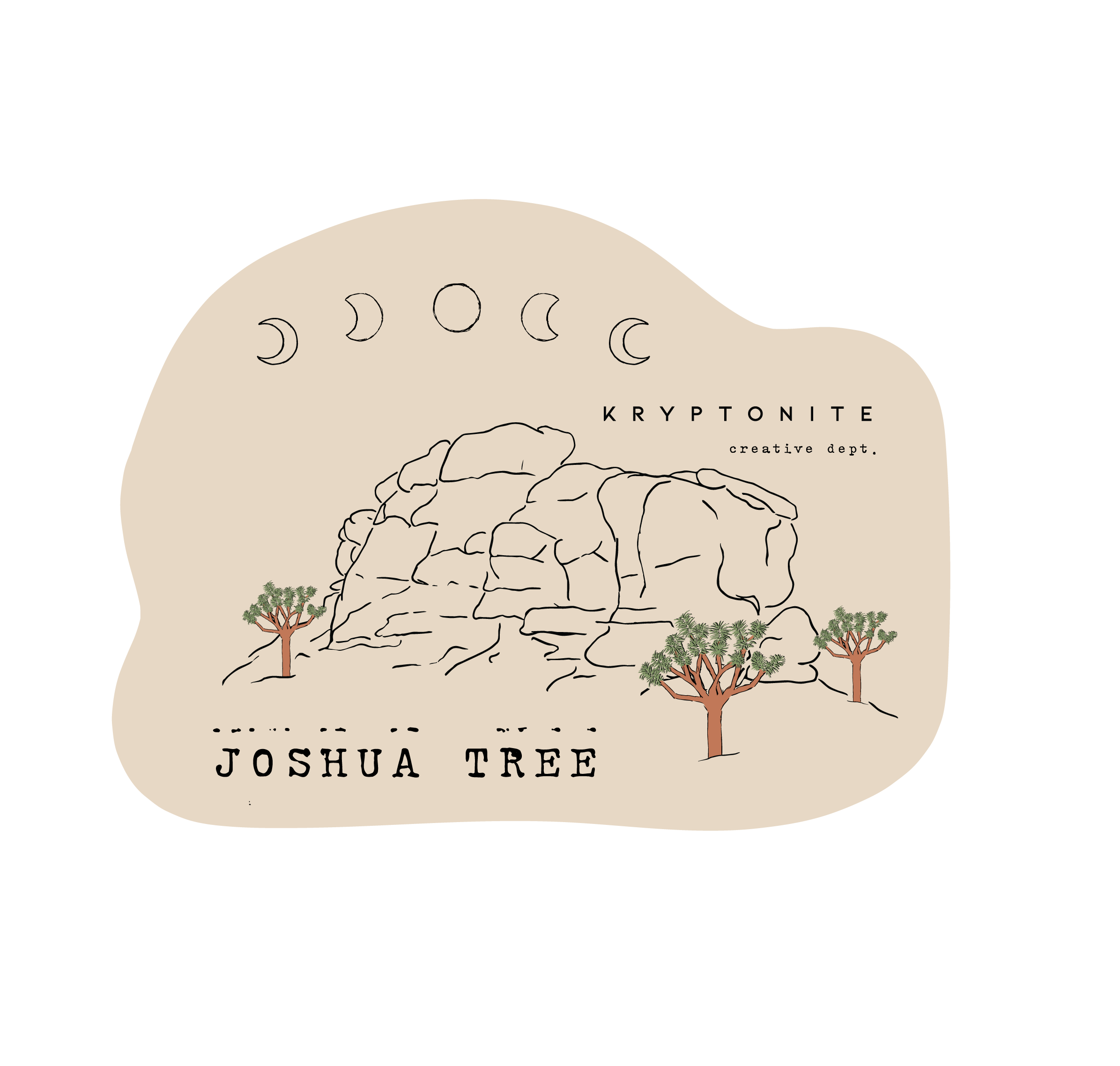 KRYPTONITE Destination: Joshua Tree, CA STICKER available in Joshua Tree at JT Trading Post