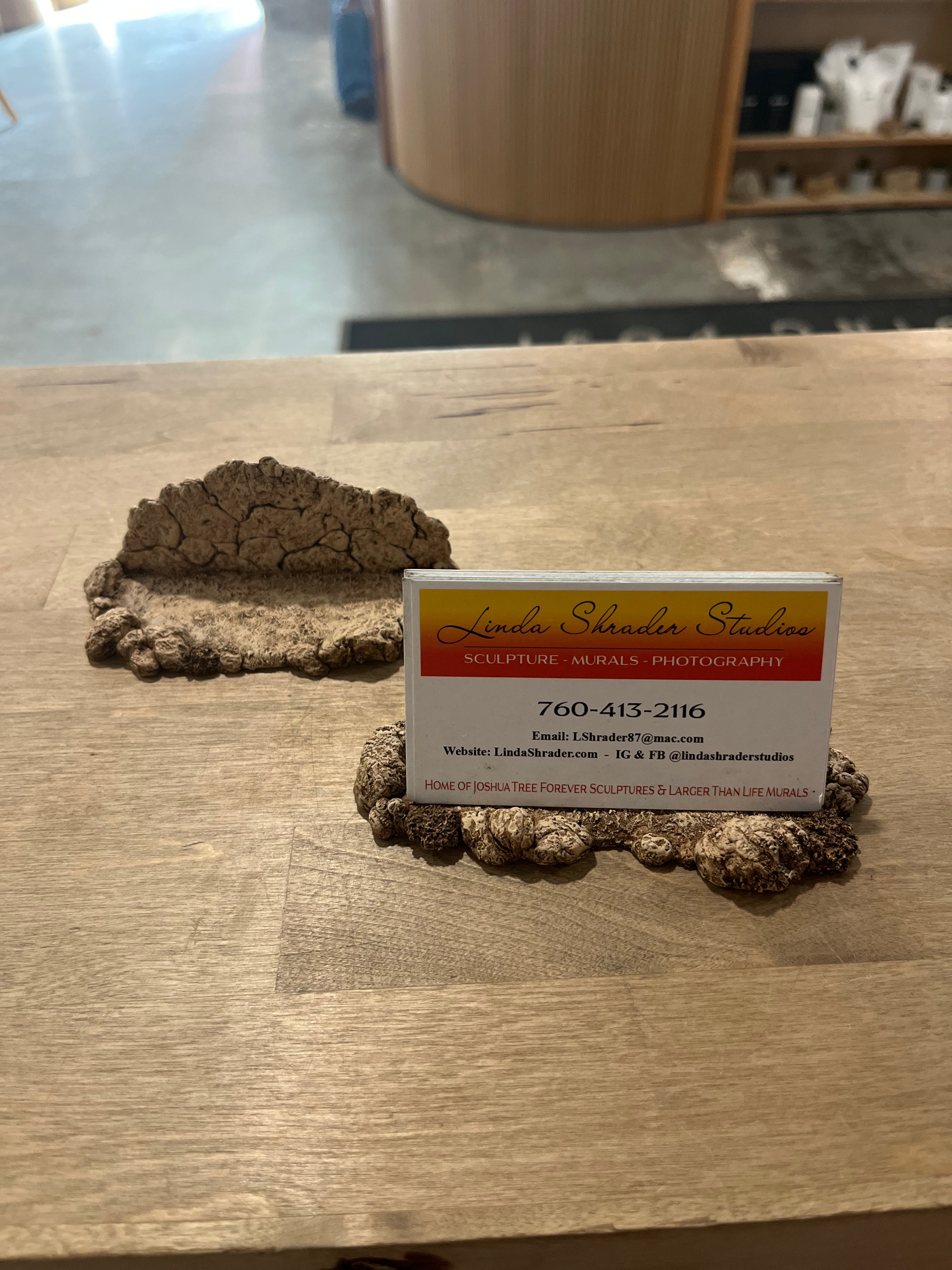 Linda Shrader Joshua Tree Rocks Card Holder available in Joshua Tree at JT Trading Post