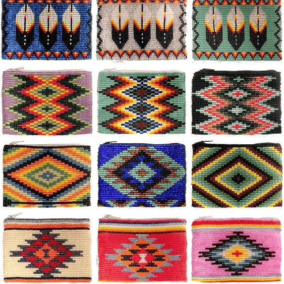 Mojave Moon Apothecary Hand-Beaded Coin Purse available in Joshua Tree at JT Trading Post