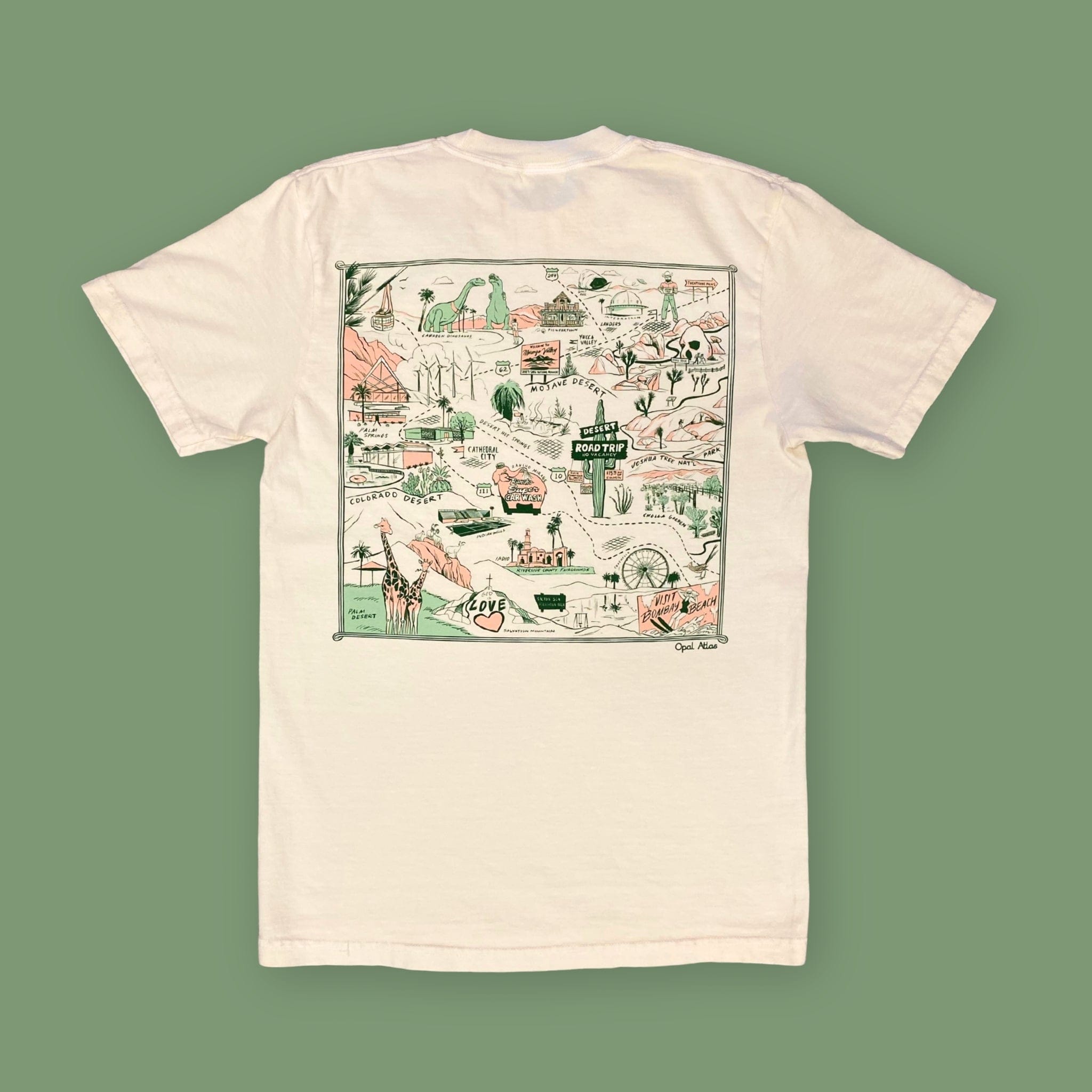 Opal Atlas Desert Roadtrip Tee Shirt available in Joshua Tree at JT Trading Post