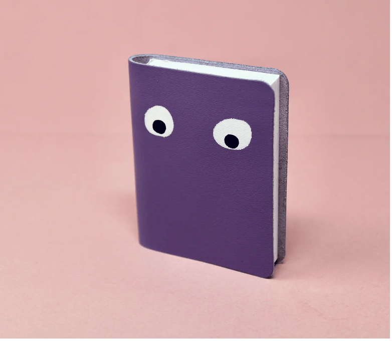 Opal Atlas Ark Leather Mini Notebook with Eyes available in Joshua Tree at JT Trading Post