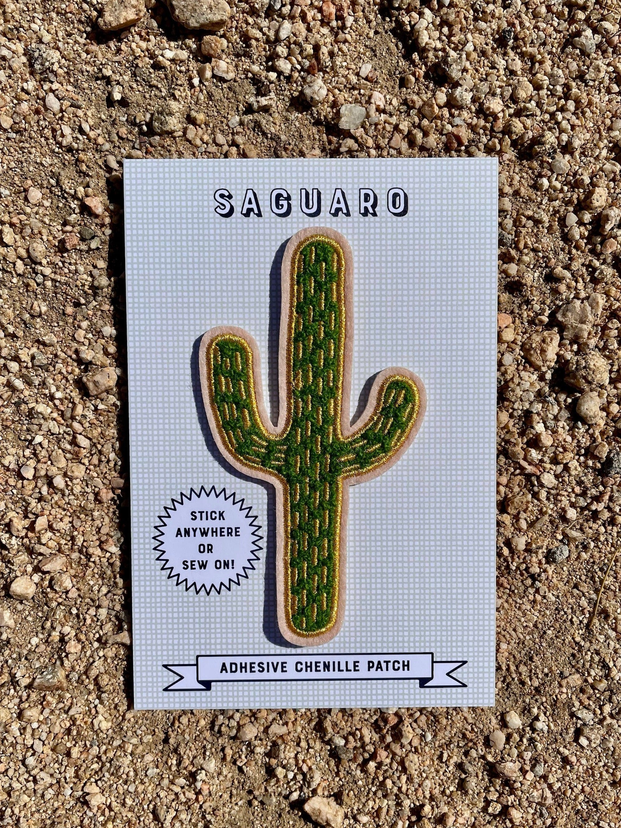 Opal Atlas Saguaro Chenille Patch available in Joshua Tree at JT Trading Post