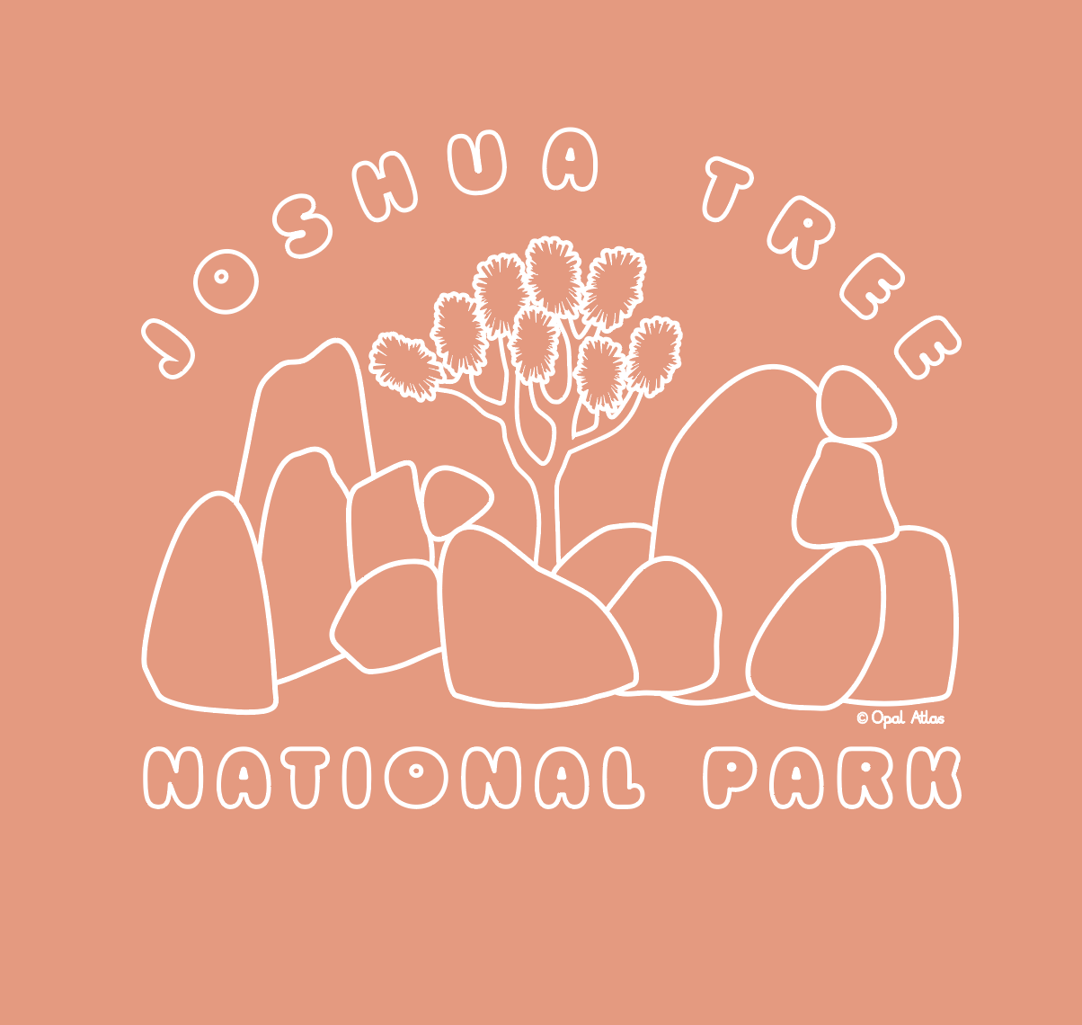 Opal Atlas JTNP Trees & Rocks Tee available in Joshua Tree at JT Trading Post