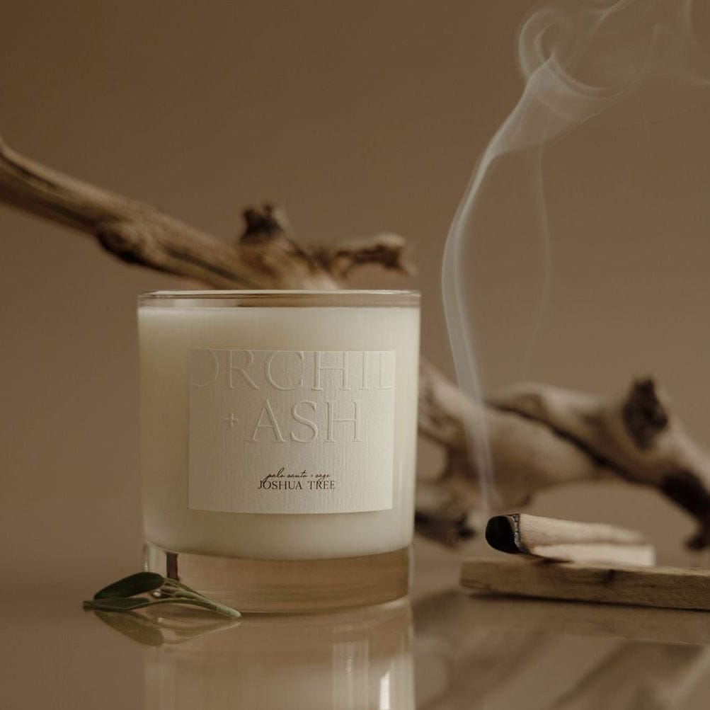 Orchid + Ash JOSHUA TREE Natural Candle available in Joshua Tree at JT Trading Post