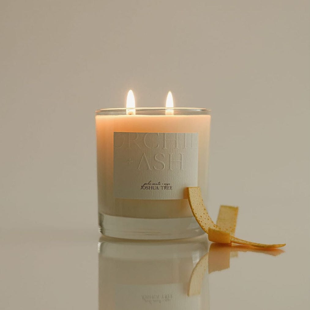 Orchid + Ash JOSHUA TREE Natural Candle available in Joshua Tree at JT Trading Post
