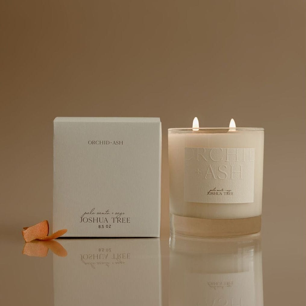 Orchid + Ash JOSHUA TREE Natural Candle available in Joshua Tree at JT Trading Post