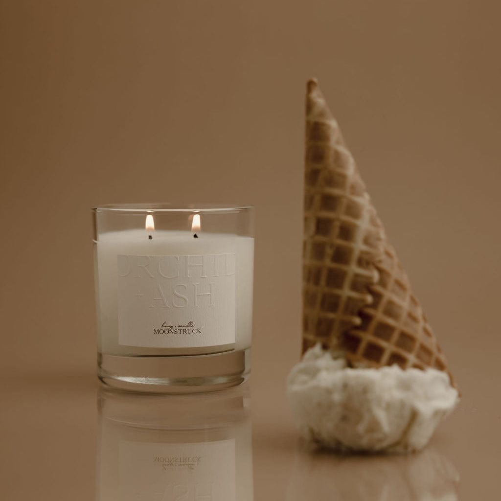 Orchid + Ash MOONSTRUCK Natural Candle available in Joshua Tree at JT Trading Post