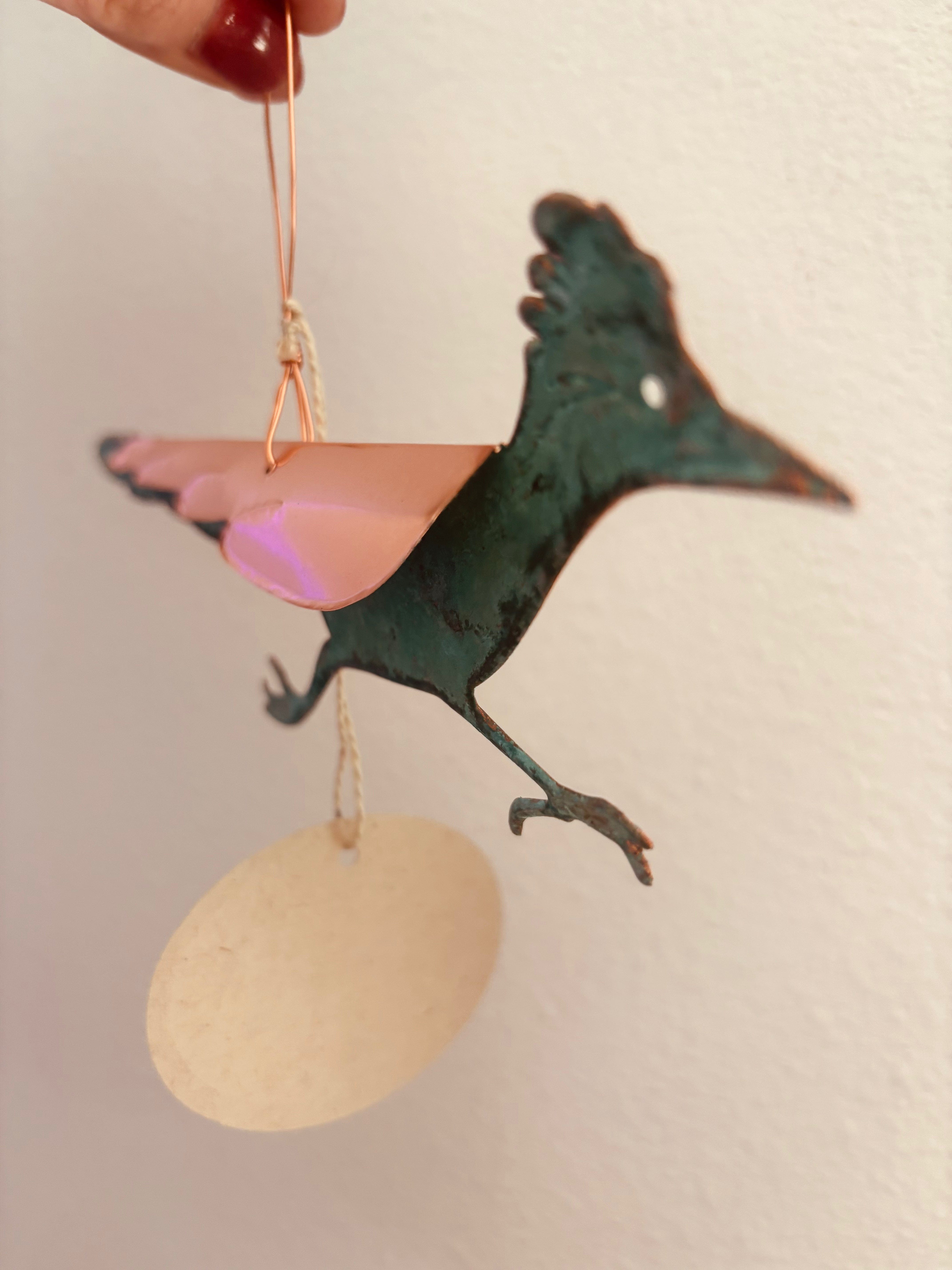 Copper Roadrunner Ornament