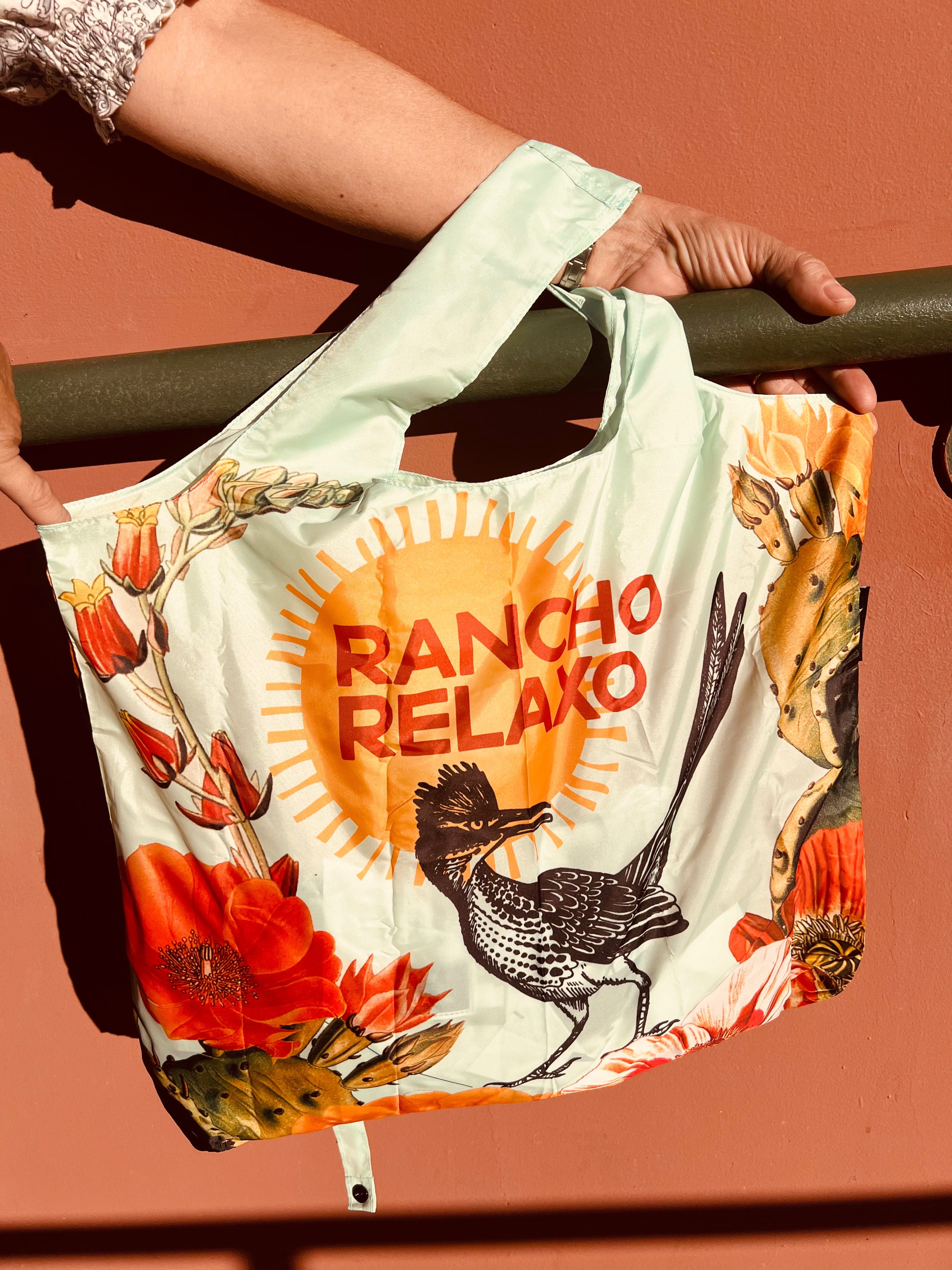 Rancho Relaxo Foldable Market Tote available in Joshua Tree at JT Trading Post