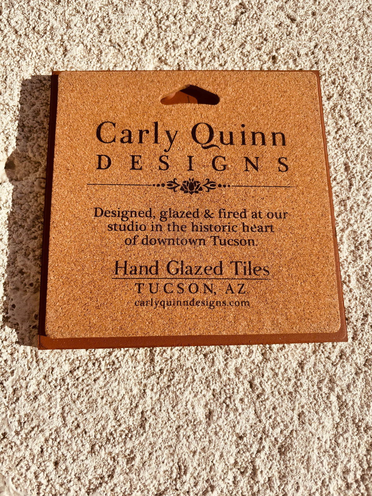 Rancho Relaxo Hand Glazed Art Tile Trivet available in Joshua Tree at JT Trading Post