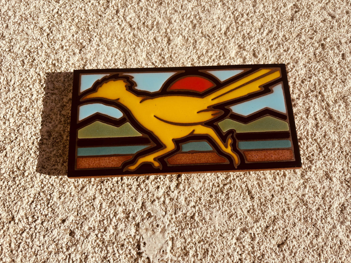 Rancho Relaxo Hand Glazed Art Tile Trivet available in Joshua Tree at JT Trading Post