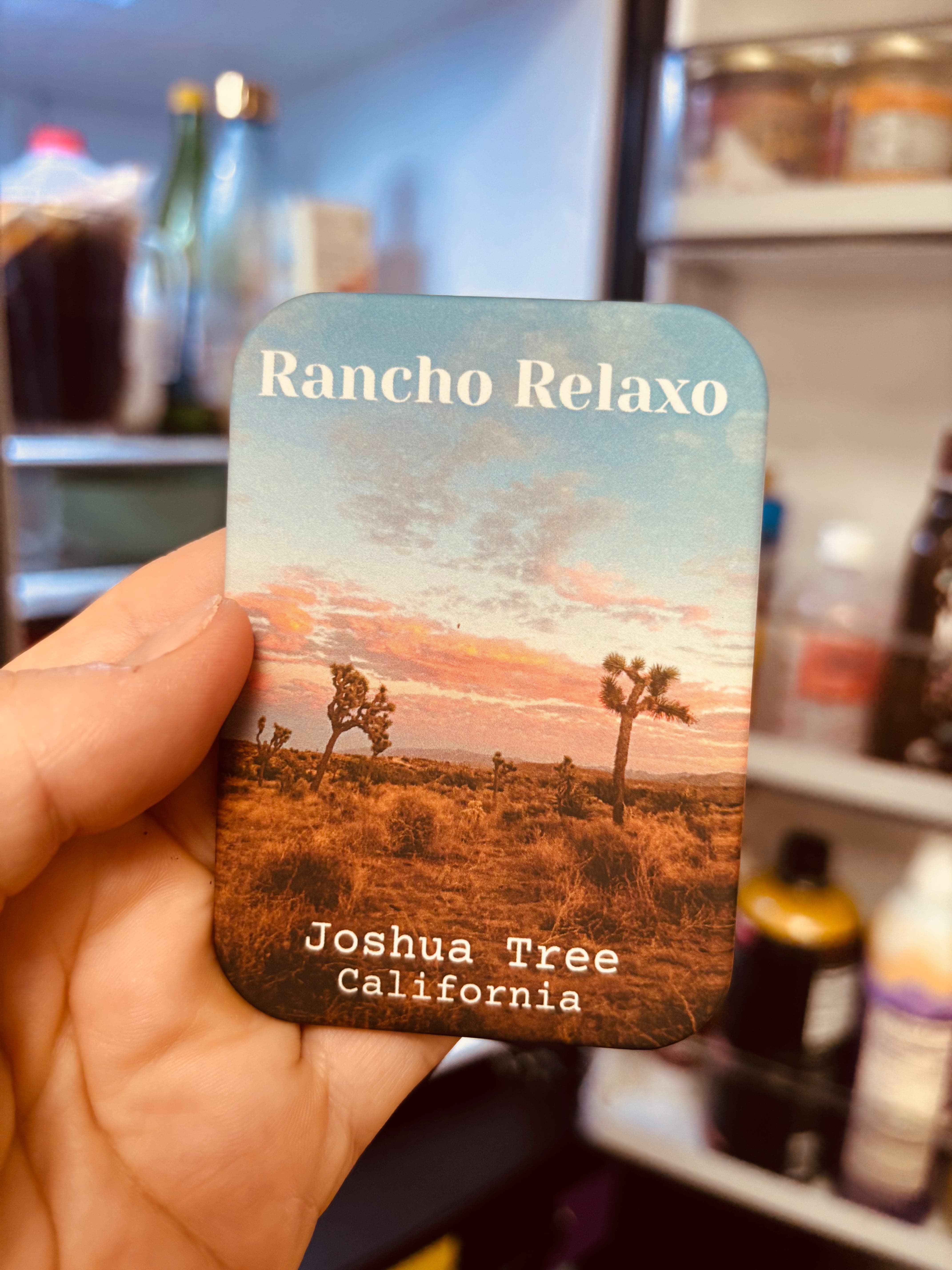 Rancho Relaxo JT, CA Postcard Magnet available in Joshua Tree at JT Trading Post