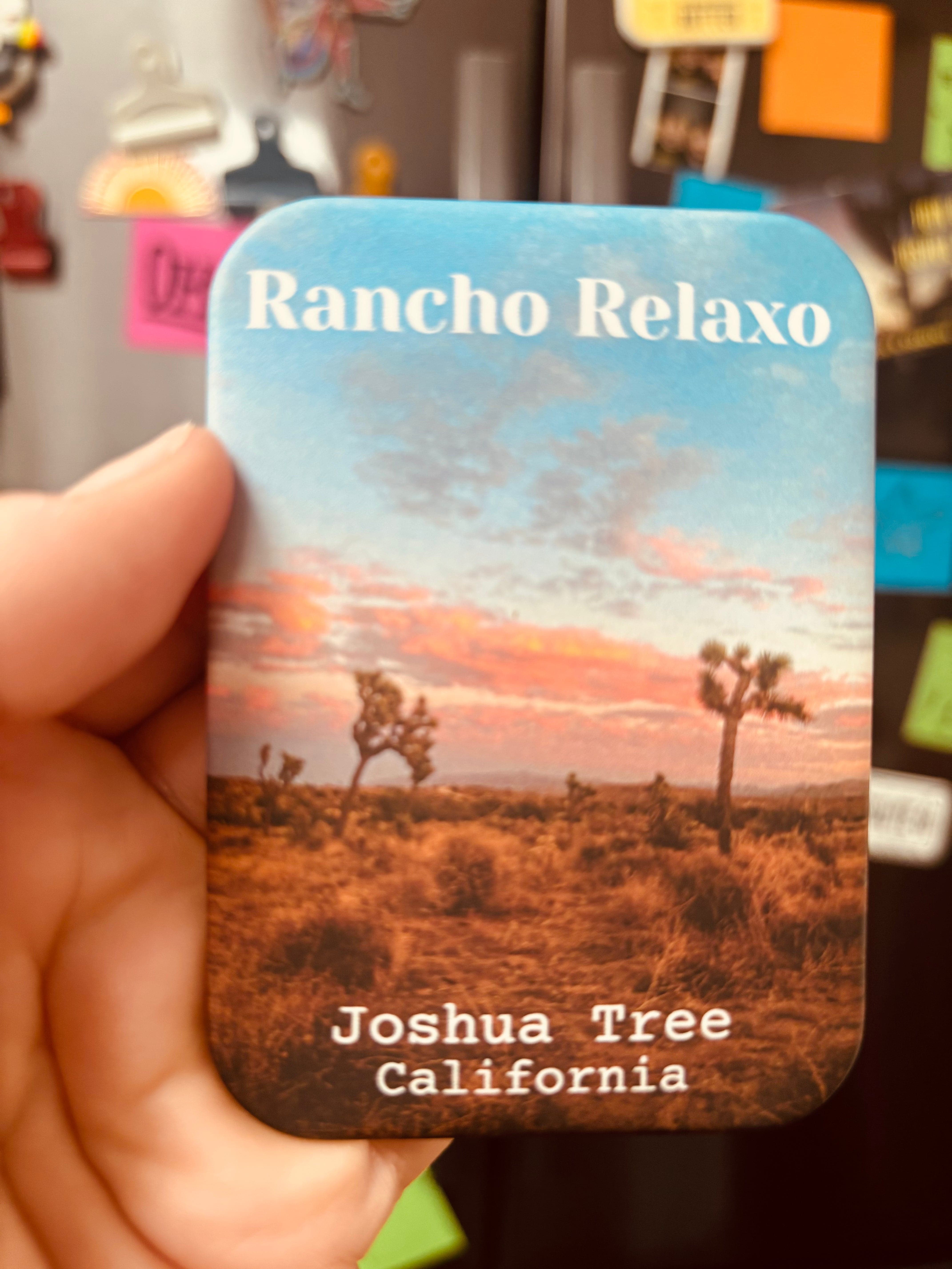 Rancho Relaxo JT, CA Postcard Magnet available in Joshua Tree at JT Trading Post