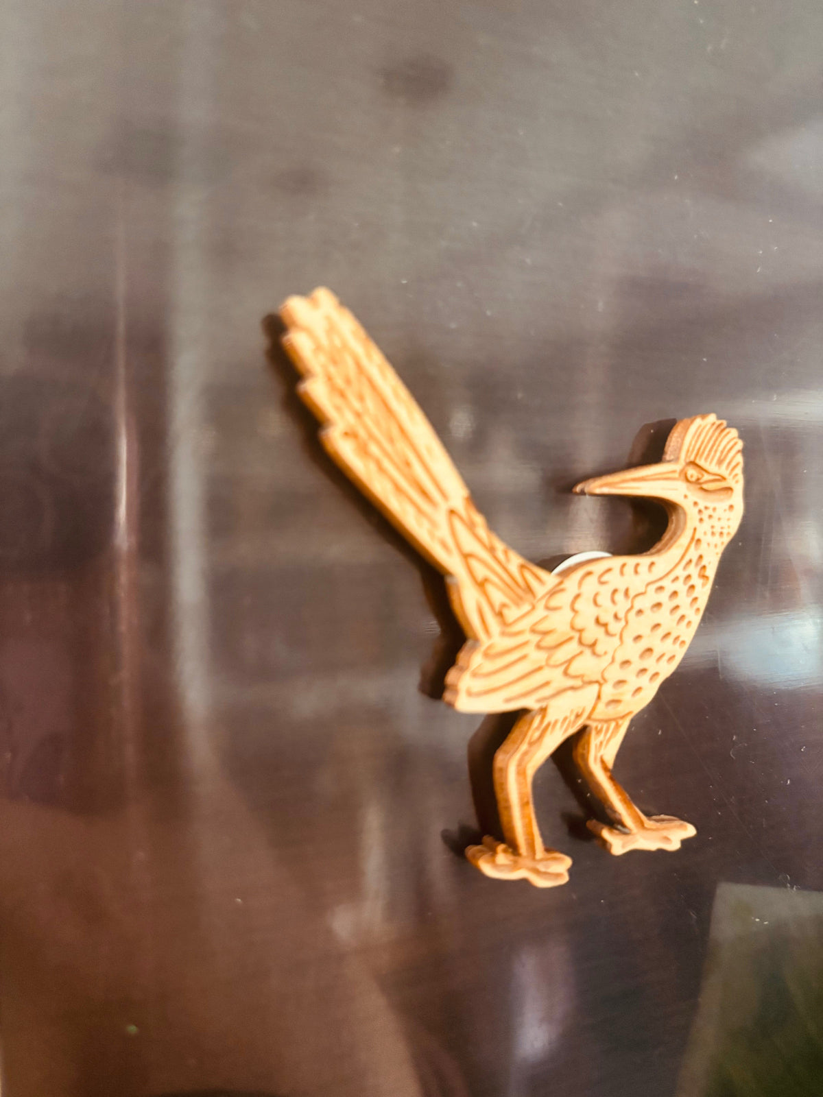 Laser Cut Wood Roadrunner  Magnet