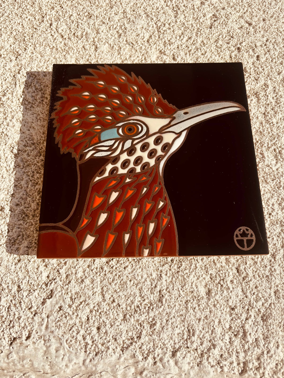 Rancho Relaxo Hand Glazed Art Tile Trivet available in Joshua Tree at JT Trading Post
