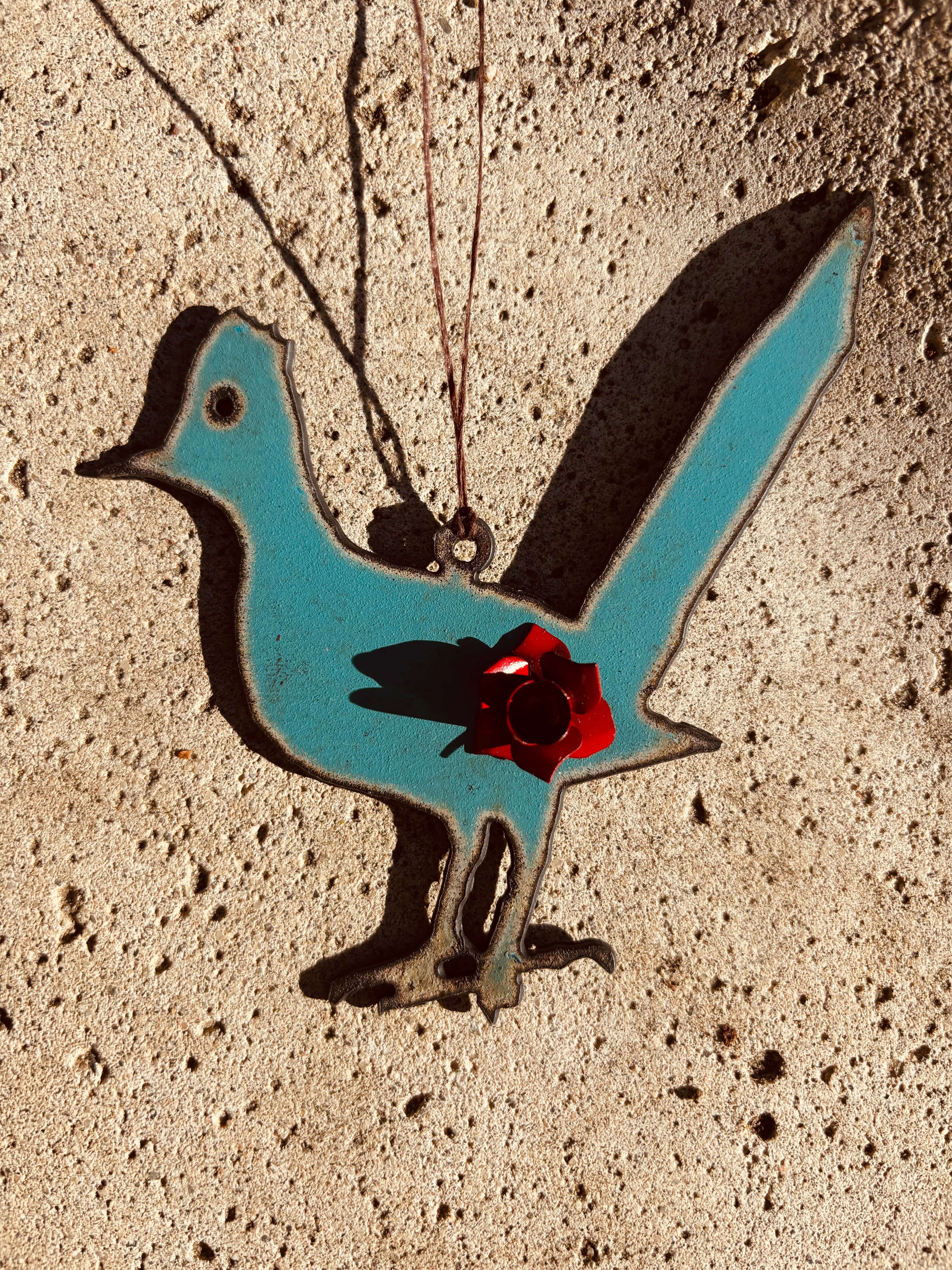 Rancho Relaxo Rustic Metal Roadrunner Ornament available in Joshua Tree at JT Trading Post