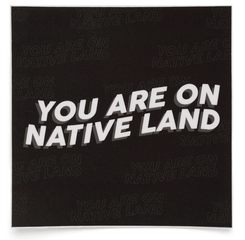 Red Raven Trading Co Native Land Sticker available in Joshua Tree at JT Trading Post