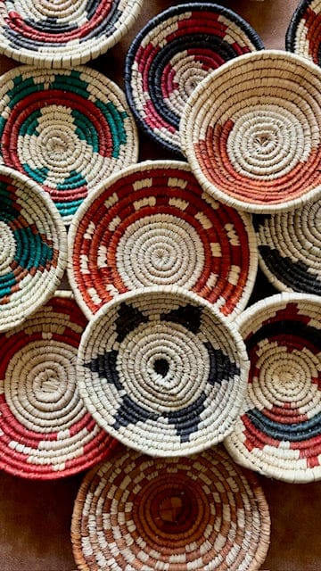 Red Raven Trading Co Woven Basket available in Joshua Tree at JT Trading Post