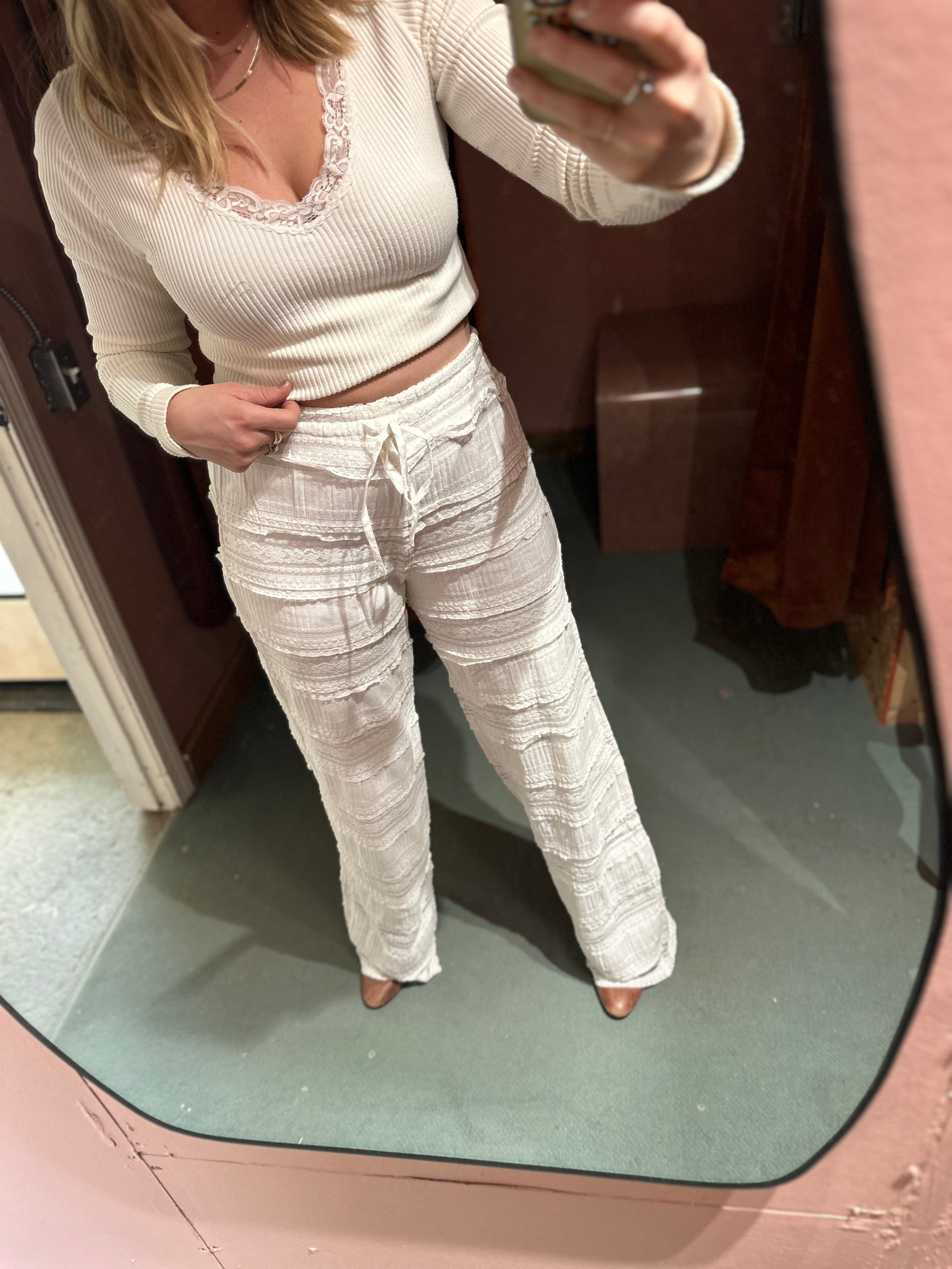 Roaming Travelers Aiden Lace Pant available in Joshua Tree at JT Trading Post