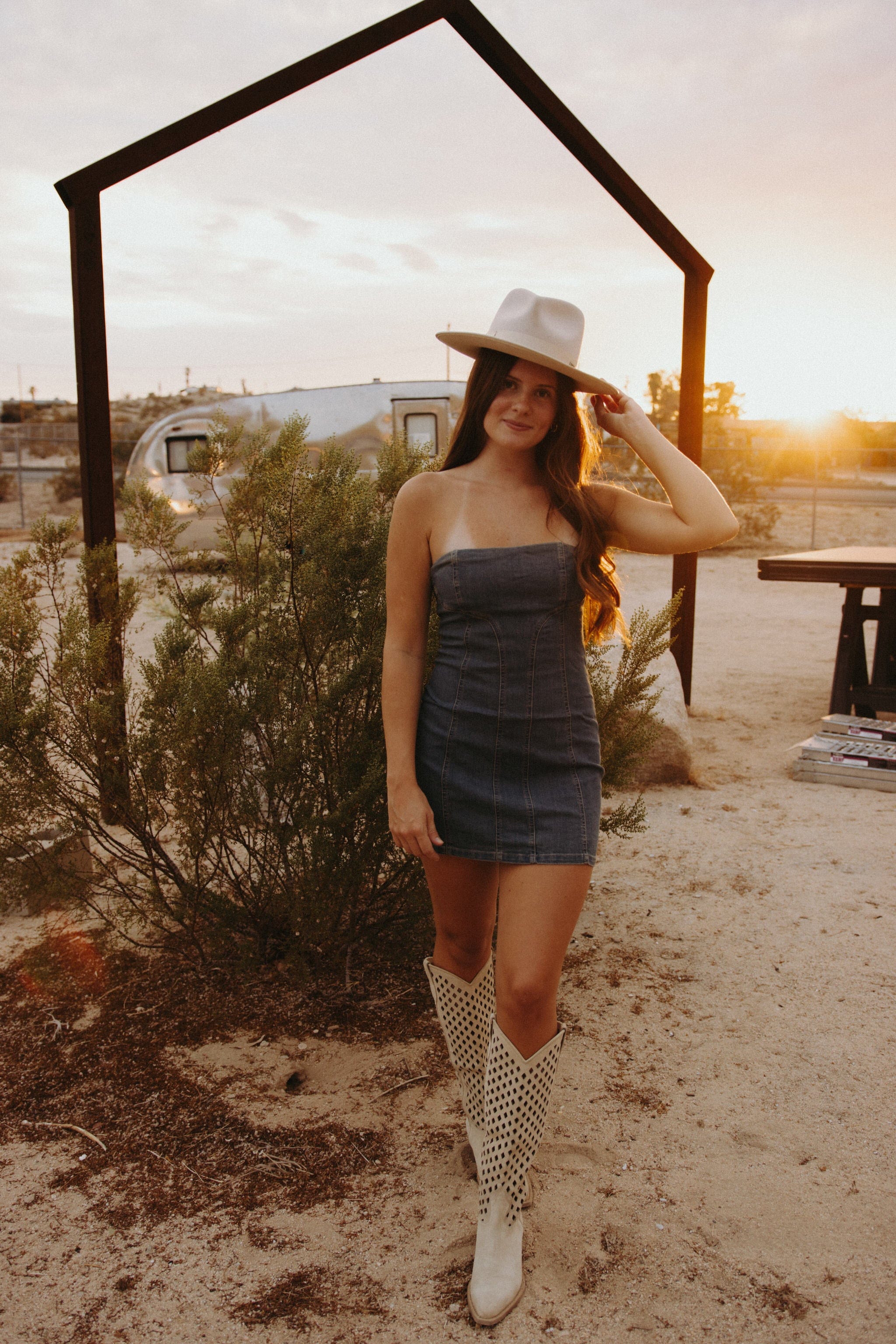 Free People Dresses Alexa Mini | Stone Wash Blue