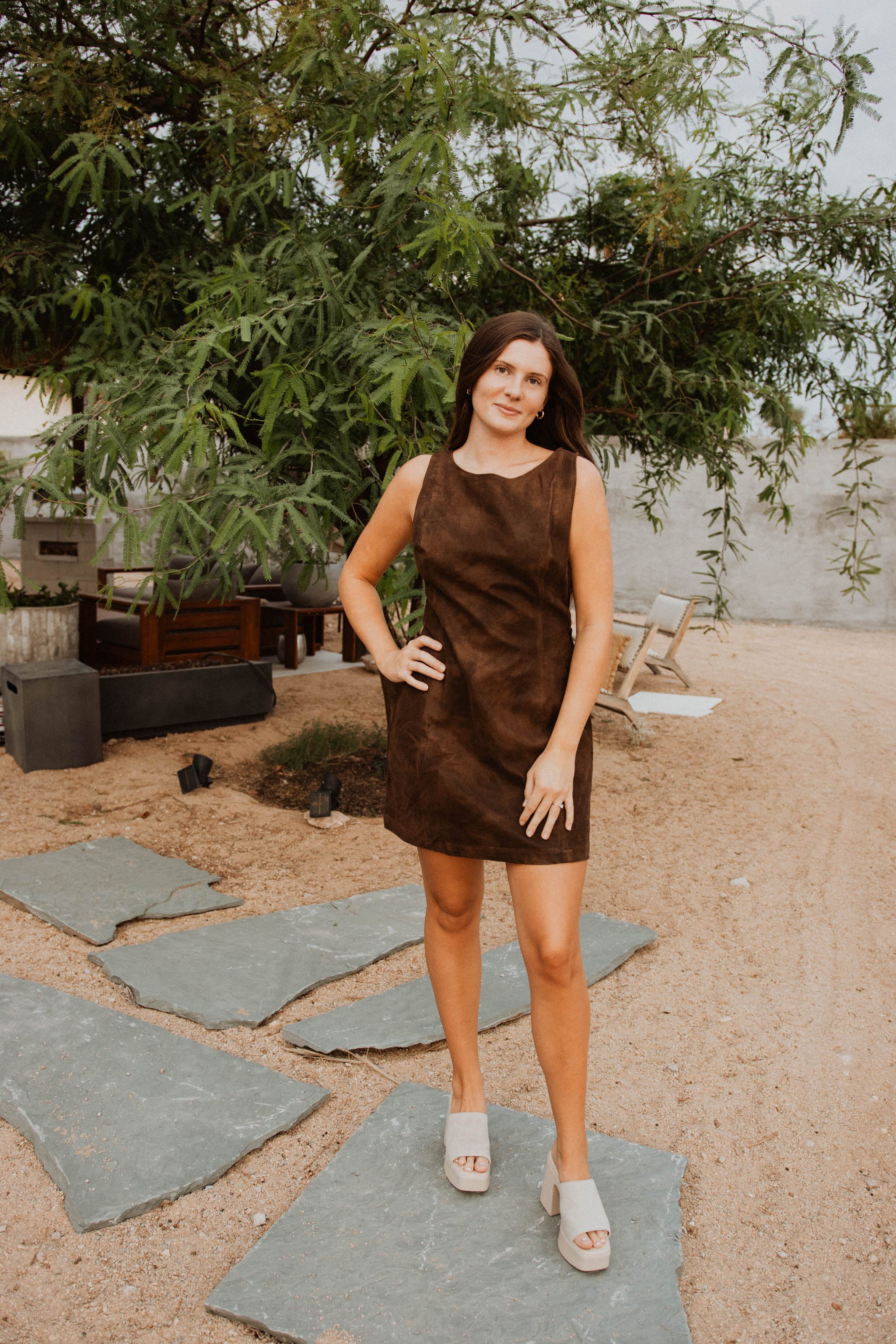 Free People Dresses Atlas Suede Mini | Chocolate Brown