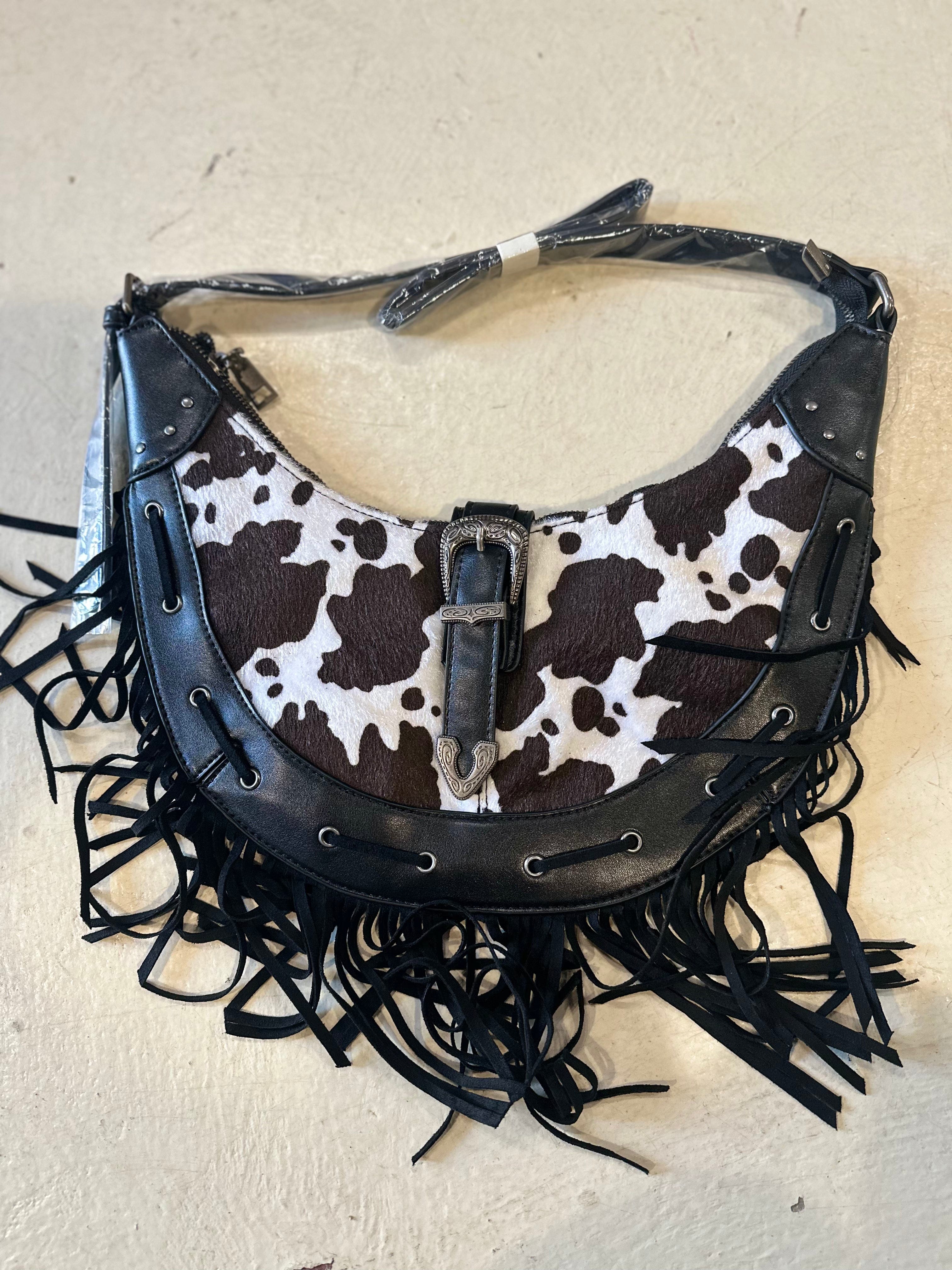 Roaming Travelers Black Cow Western Purse available in Joshua Tree at JT Trading Post