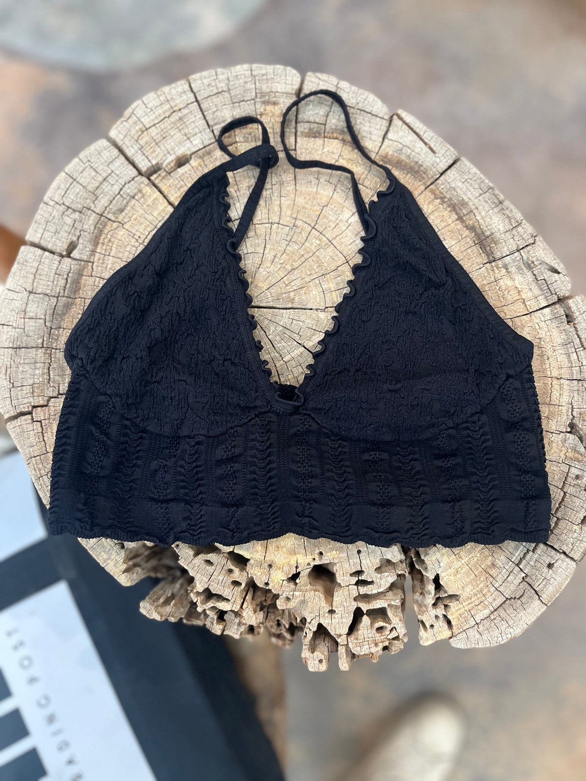 Free People Shirts & Tops Black / XS/S Heirloom Seamless Bralett