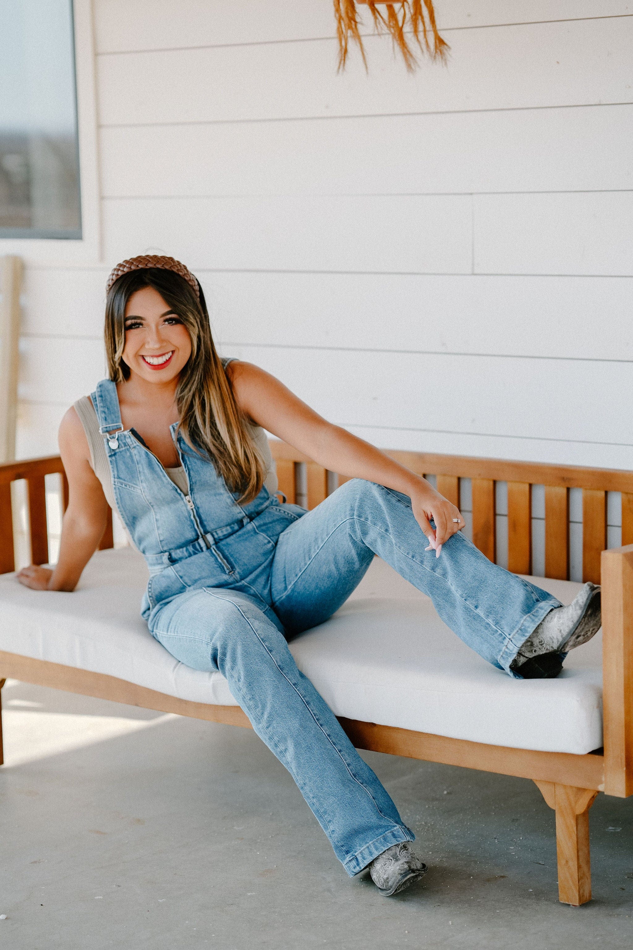 Roaming Travelers Camilla Slim Flare Overalls available in Joshua Tree at JT Trading Post