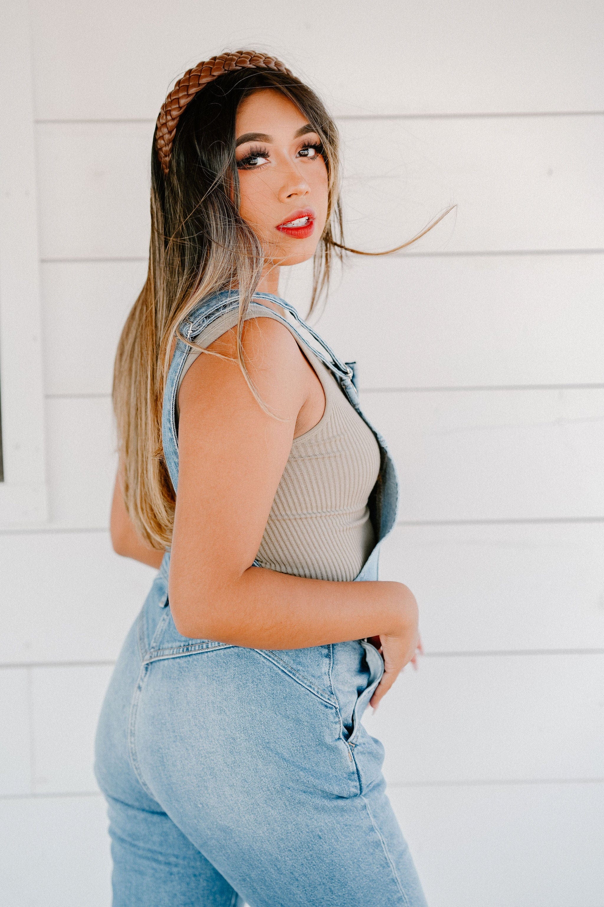 Roaming Travelers Camilla Slim Flare Overalls available in Joshua Tree at JT Trading Post
