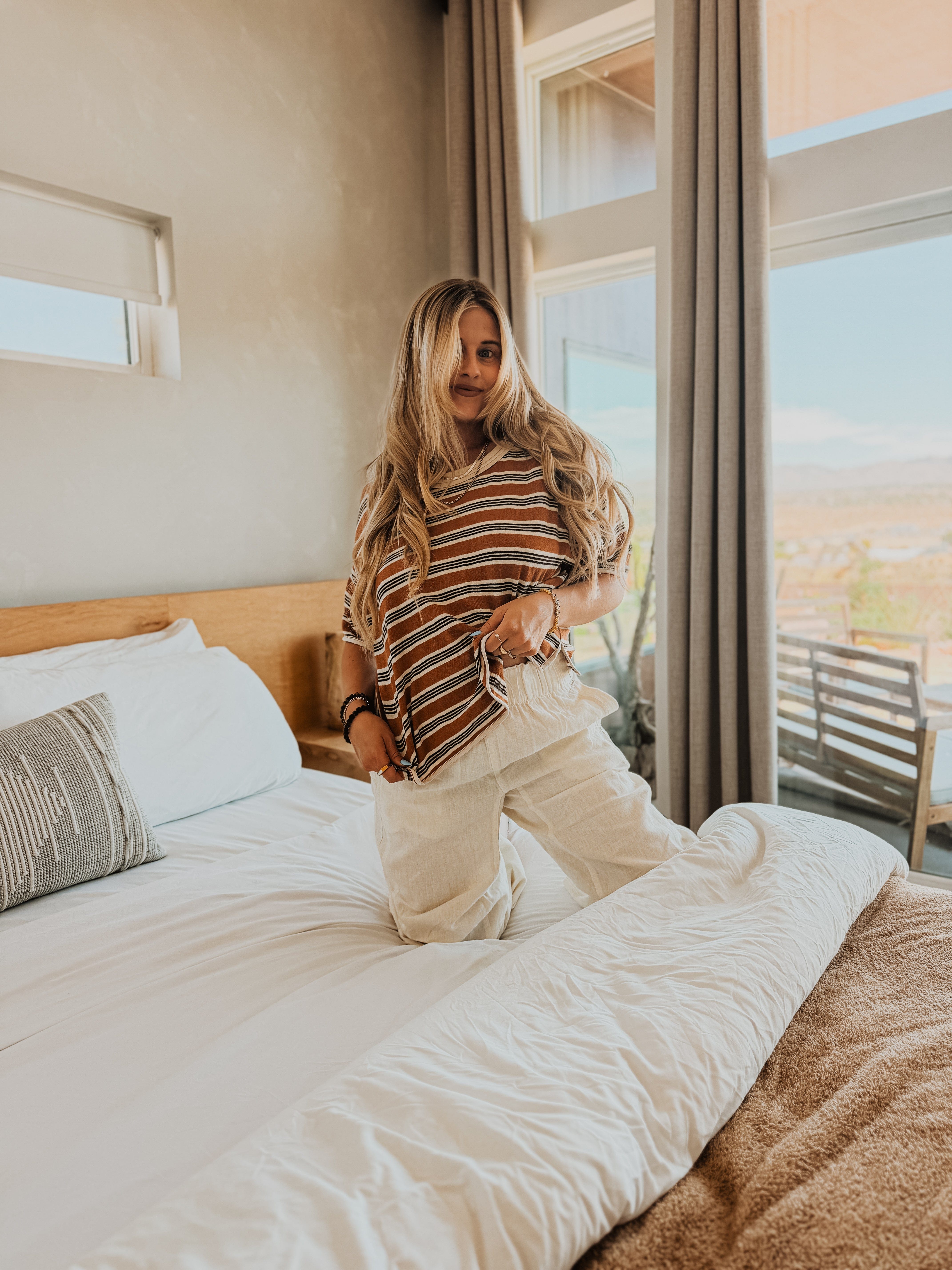 Roaming Travelers Clean Rugby Tee available in Joshua Tree at JT Trading Post