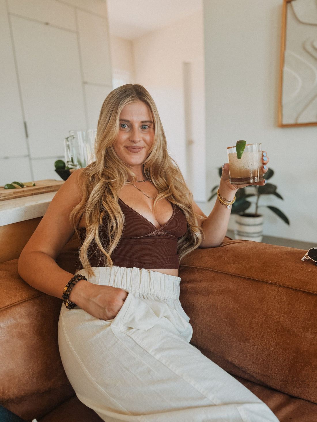 Free People Pants Day's End Linen Pull-On Pants | Ivory