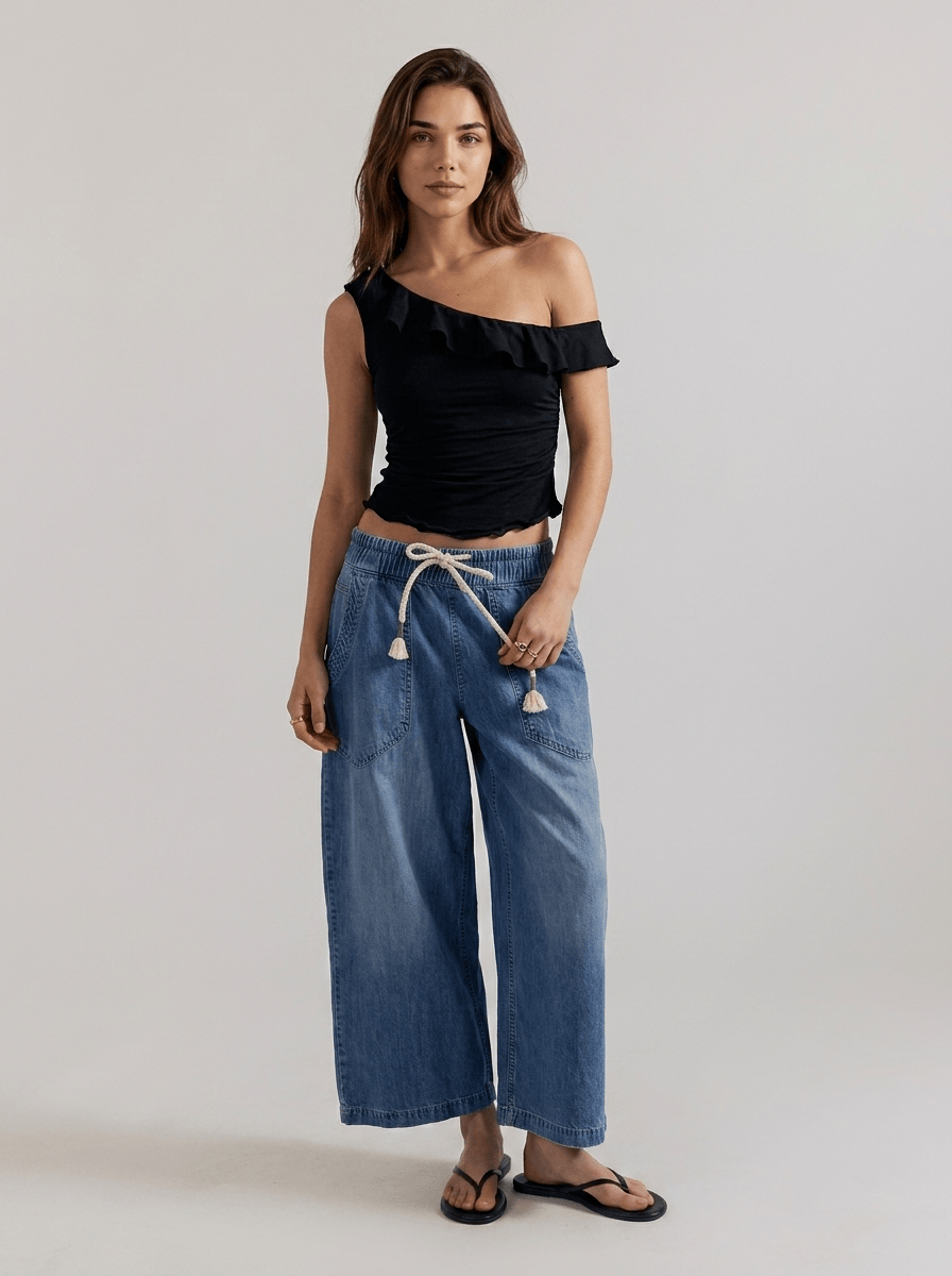 Roaming Travelers Easy Peasy Pull-On Jeans | No Problem available in Joshua Tree at JT Trading Post