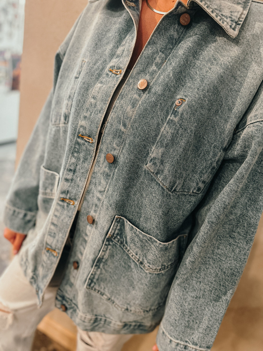 Free People Got The Blues / XS Avery Denim Jacket