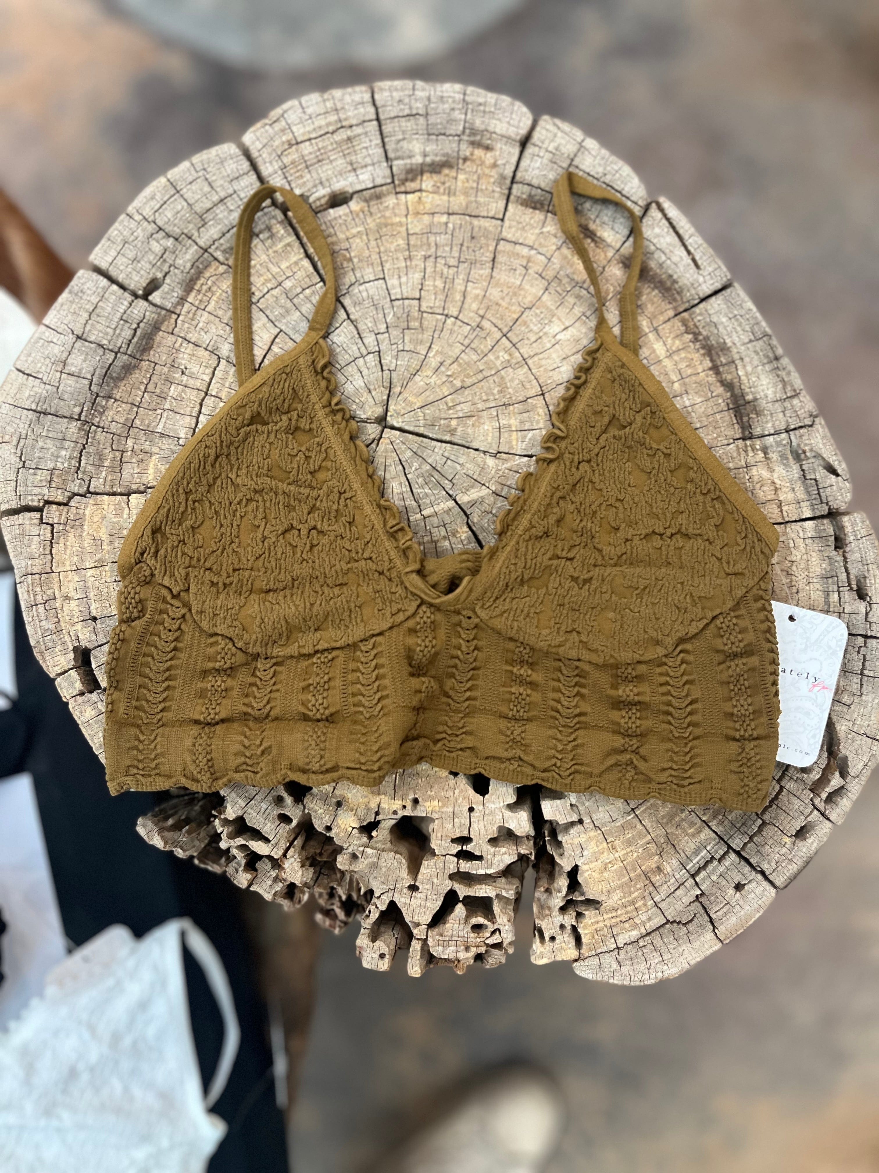 Roaming Travelers Heirloom Seamless Bralett available in Joshua Tree at JT Trading Post
