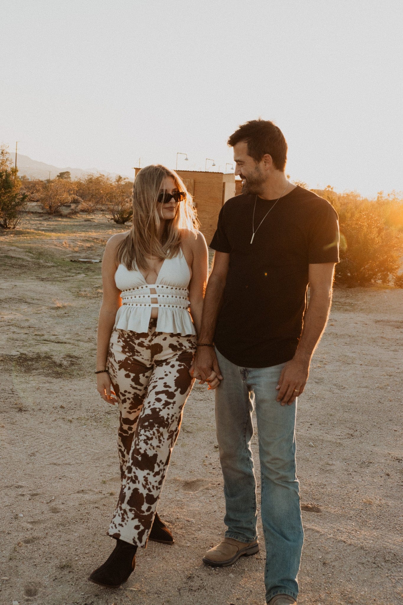 Roaming Travelers Indie Western Split Front Studded Halter Top available in Joshua Tree at JT Trading Post
