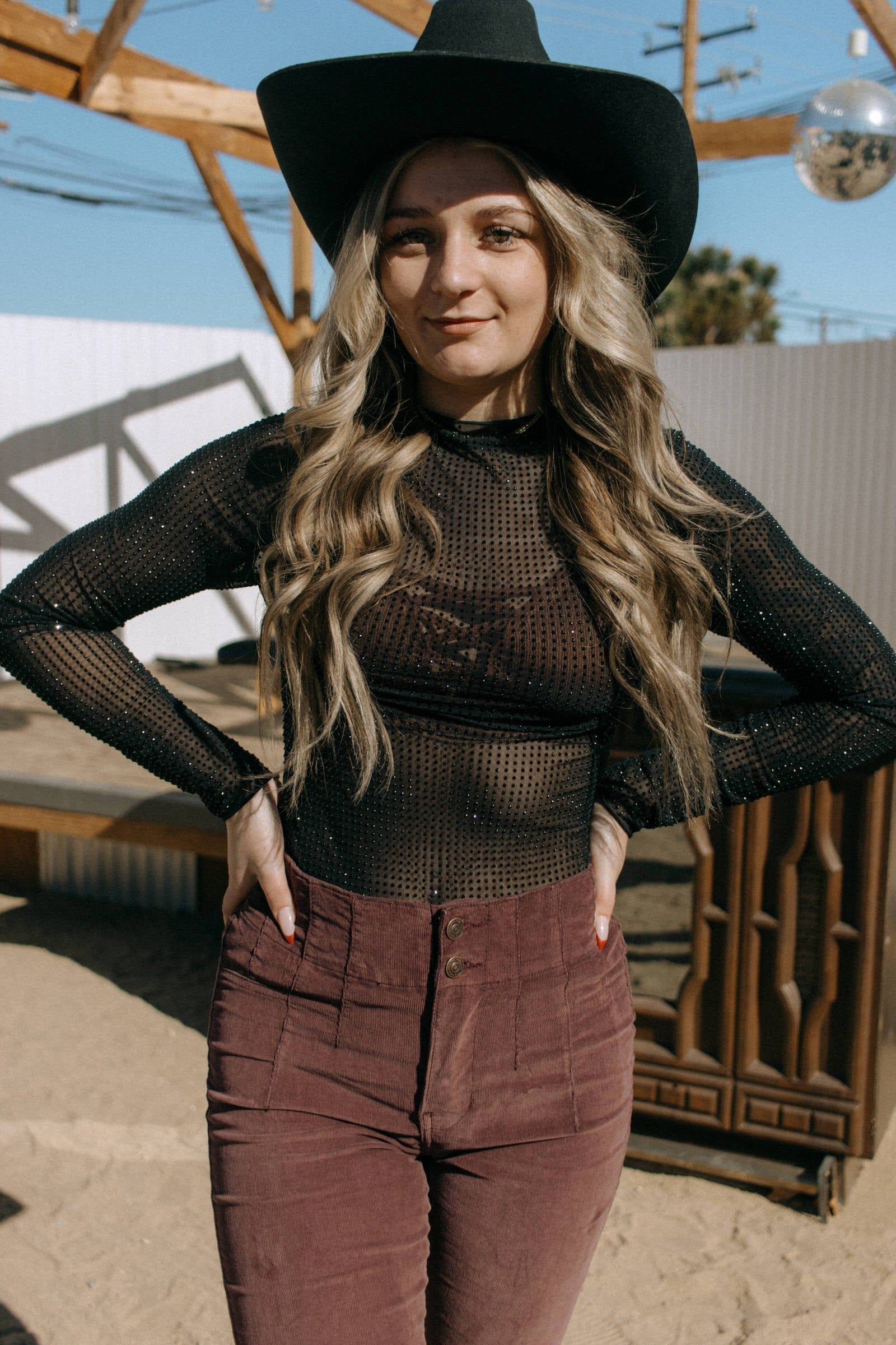 Roaming Travelers Jayde Cord Flare Jeans available in Joshua Tree at JT Trading Post