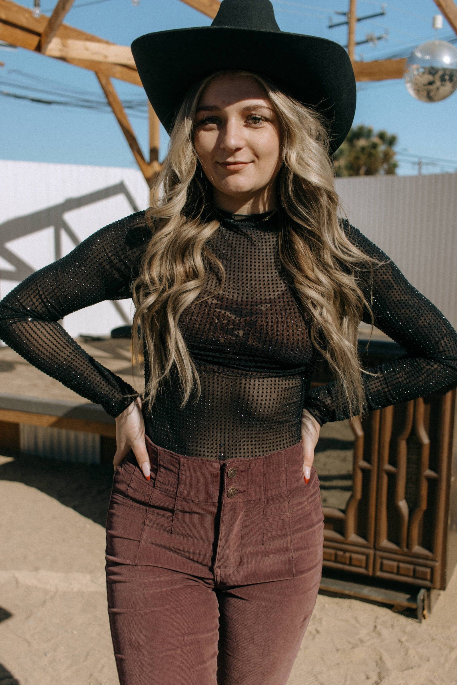 Roaming Travelers Jayde Cord Flare Jeans available in Joshua Tree at JT Trading Post