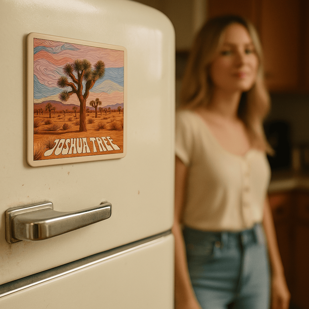 Roaming Travelers Joshua Tree Magnet available in Joshua Tree at JT Trading Post