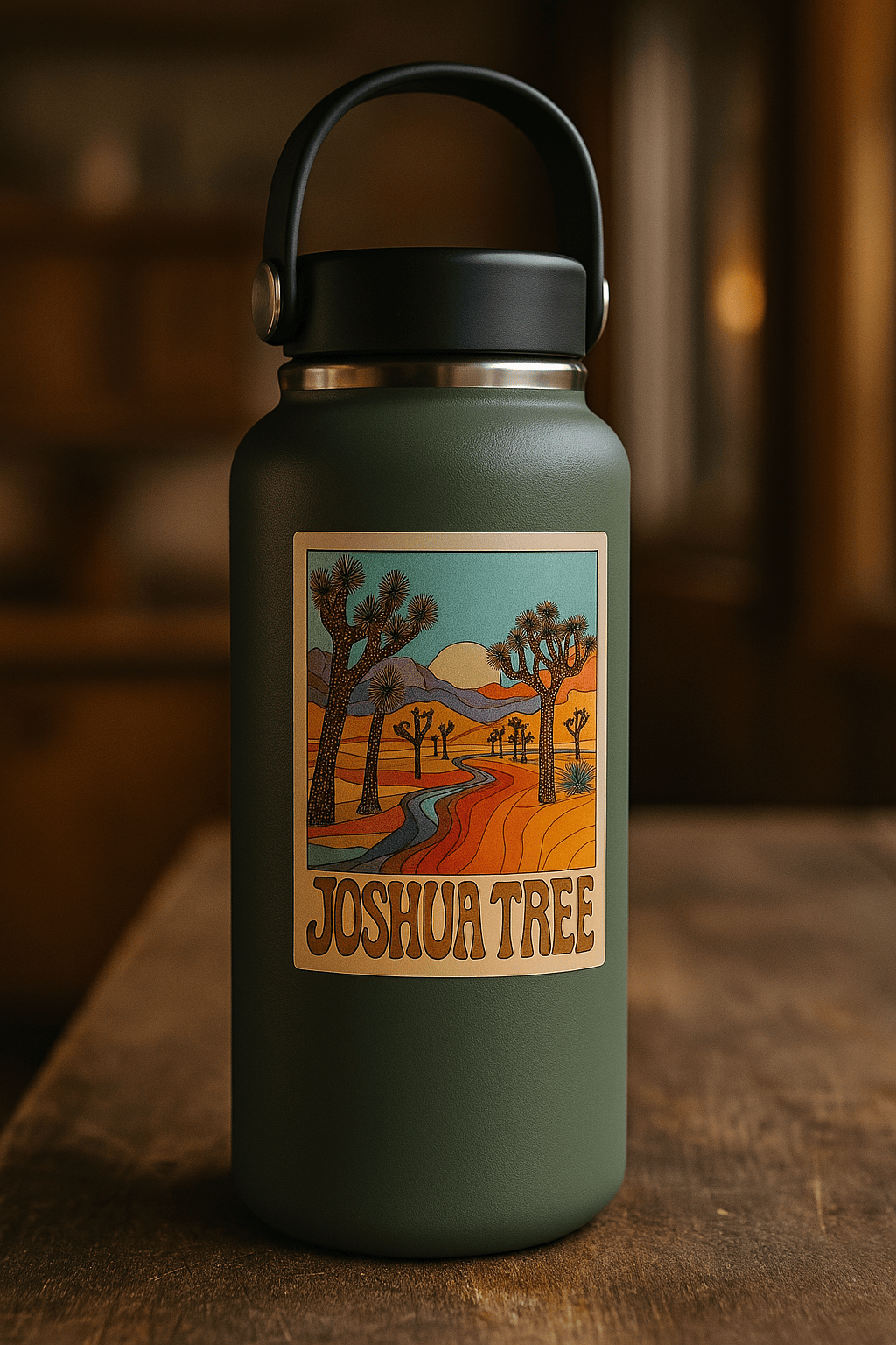 Roaming Travelers Joshua Tree Rainbow Sticker available in Joshua Tree at JT Trading Post