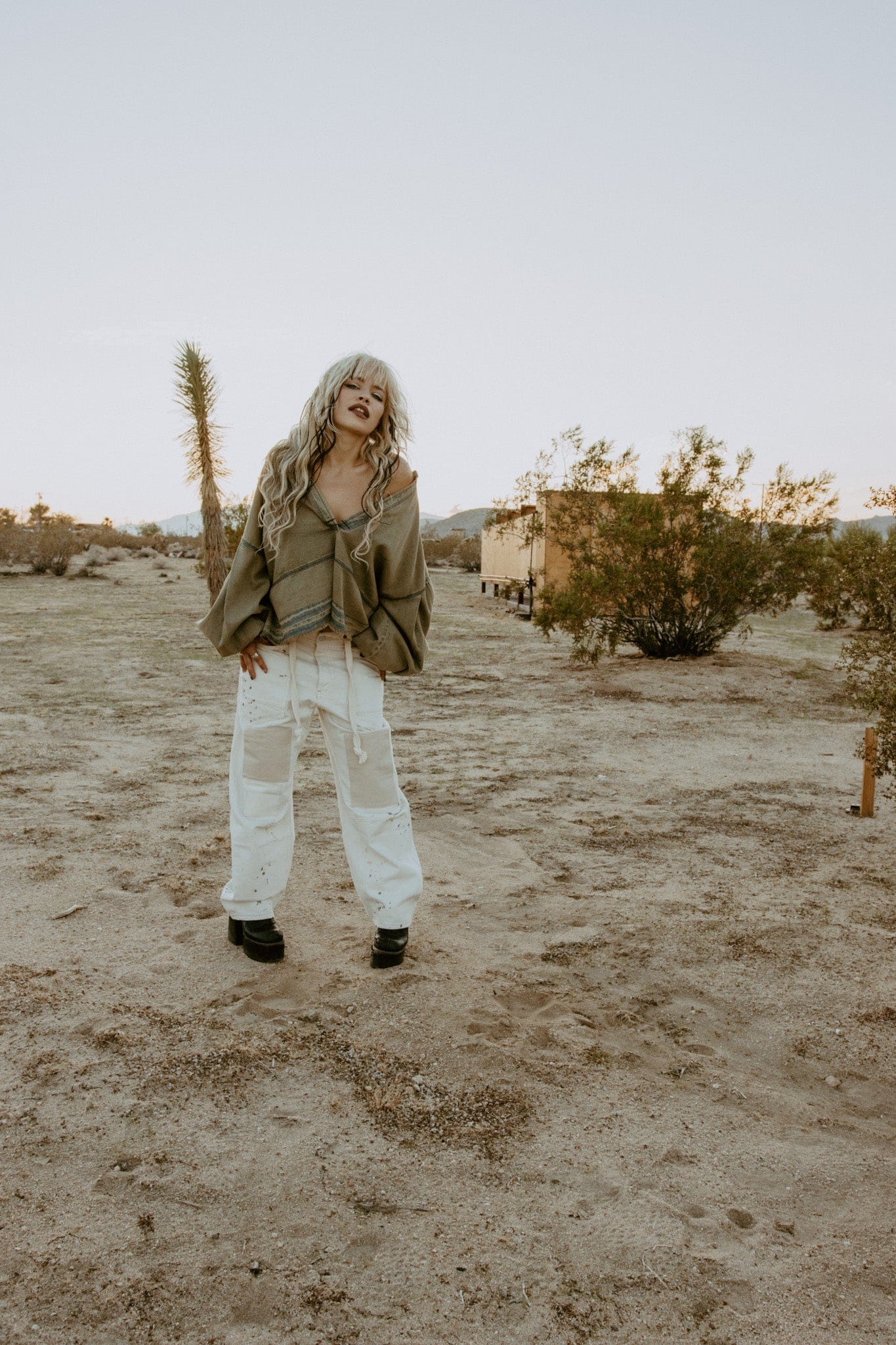 Roaming Travelers Jude Denim Pullover available in Joshua Tree at JT Trading Post