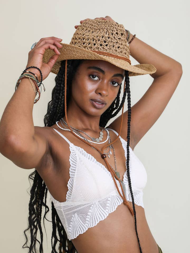 Roaming Travelers Coastal Cowgirl Hat available in Joshua Tree at JT Trading Post