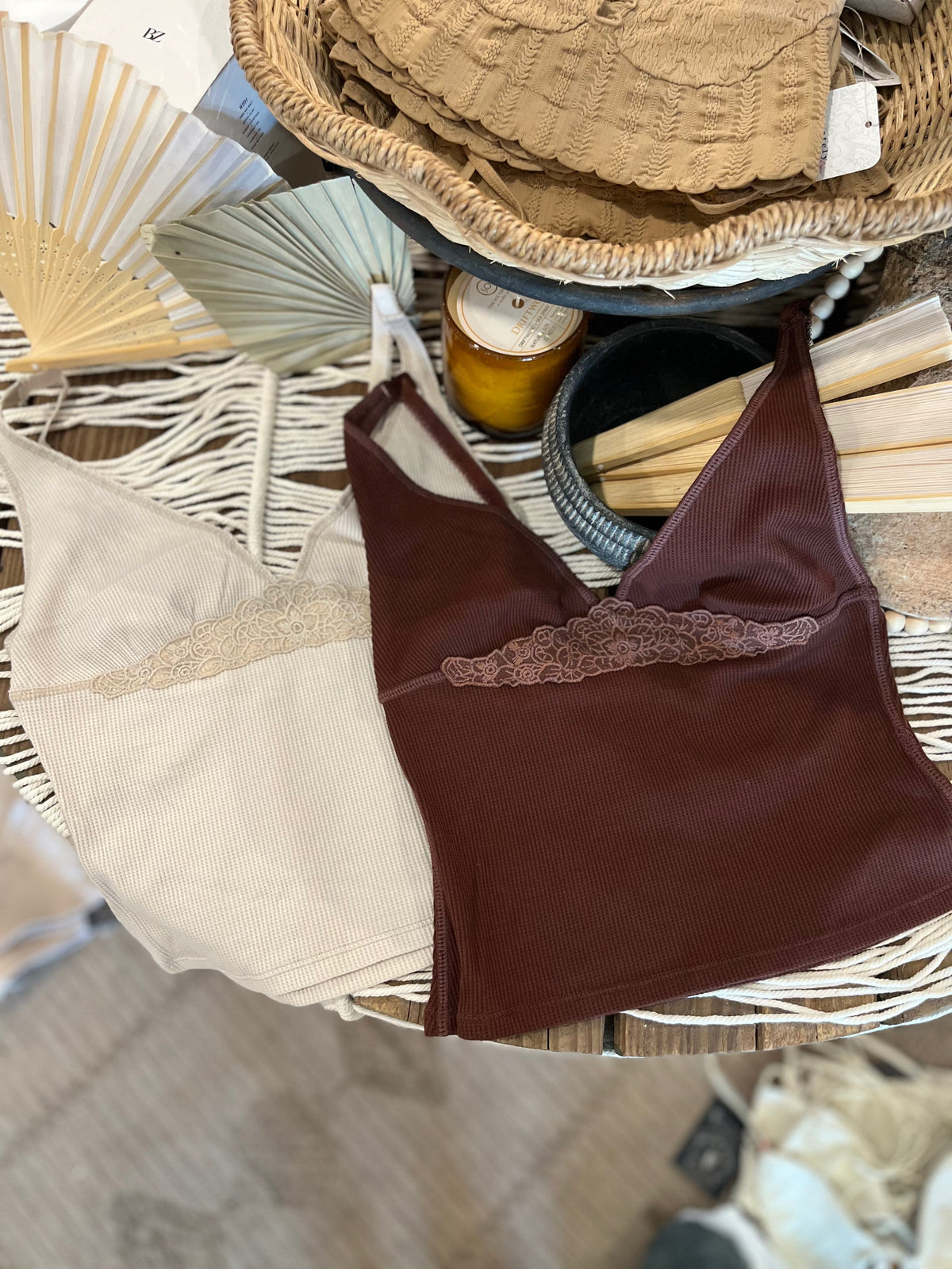 Roaming Travelers Made You Blush Lounge Tank available in Joshua Tree at JT Trading Post