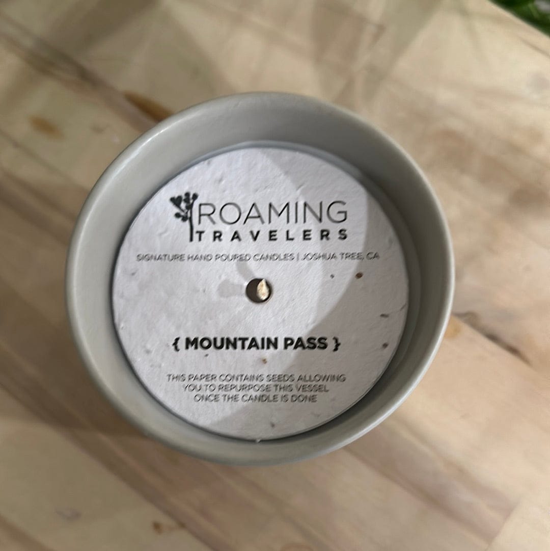 Roaming Travelers Mountain Pass Candle | LUXE EDITION available in Joshua Tree at JT Trading Post