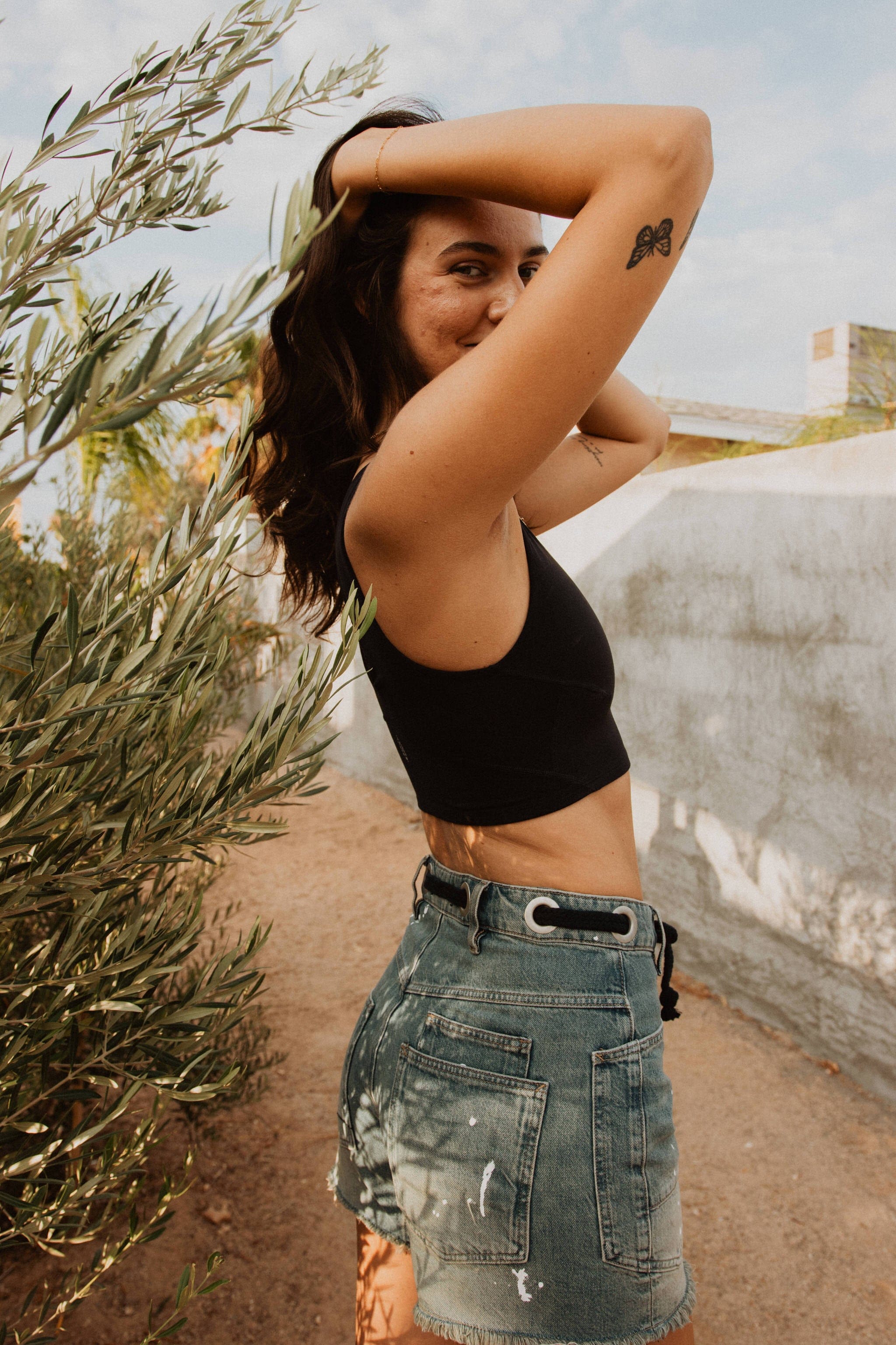 Free People Shirts & Tops Never Better Crop | Black