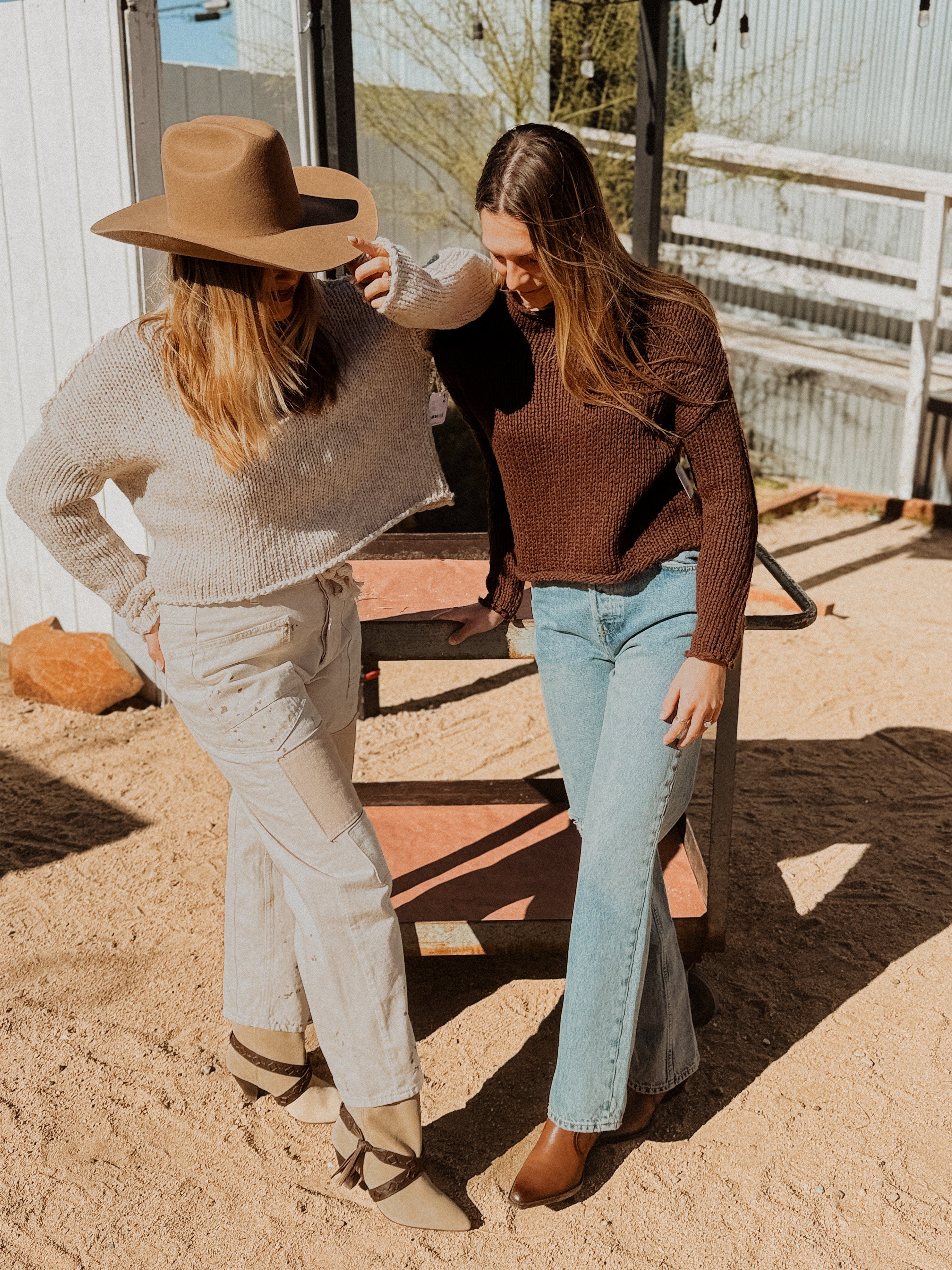 Roaming Travelers Opal Rollneck Knit Sweater available in Joshua Tree at JT Trading Post