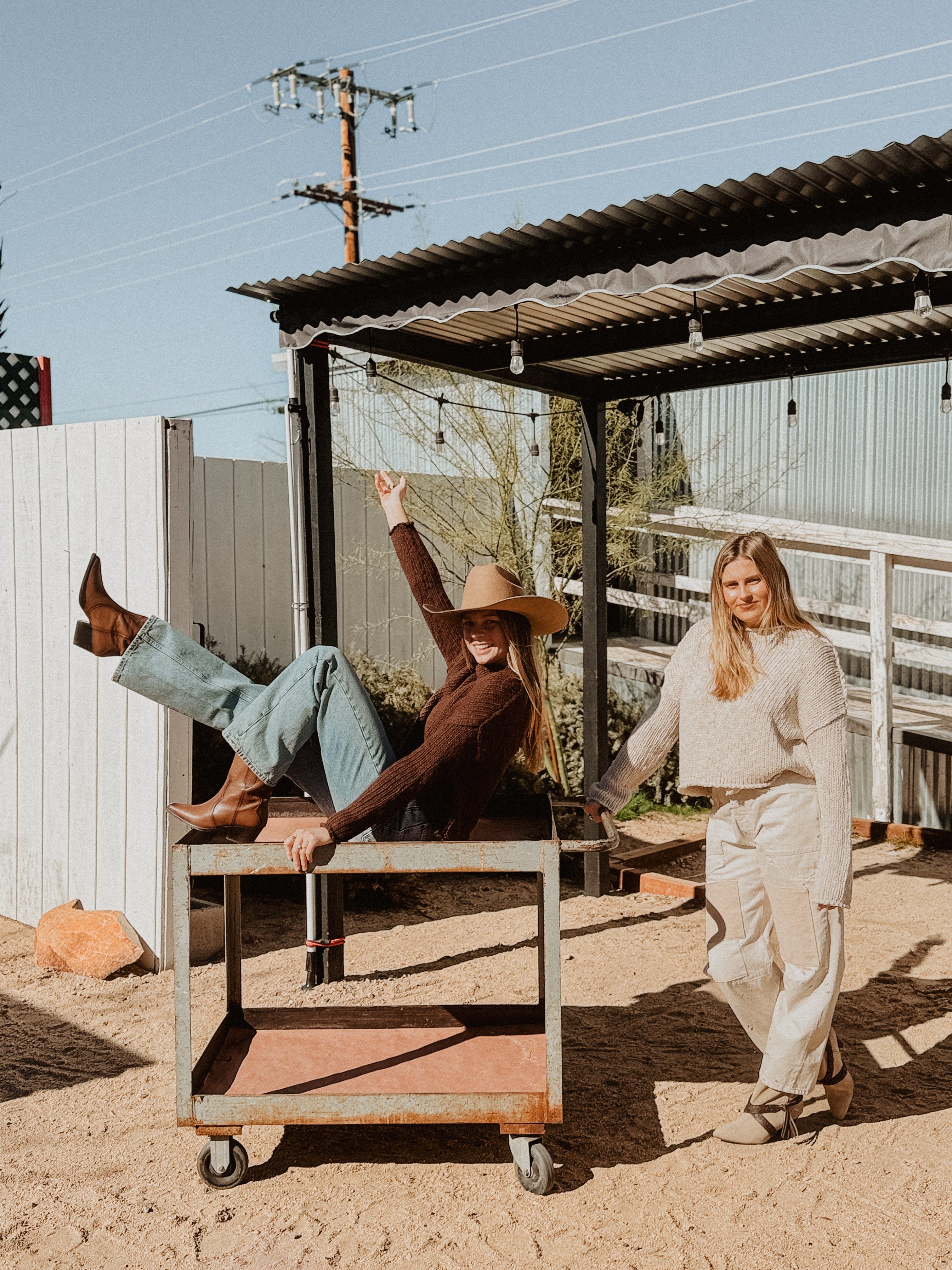 Roaming Travelers Opal Rollneck Knit Sweater available in Joshua Tree at JT Trading Post