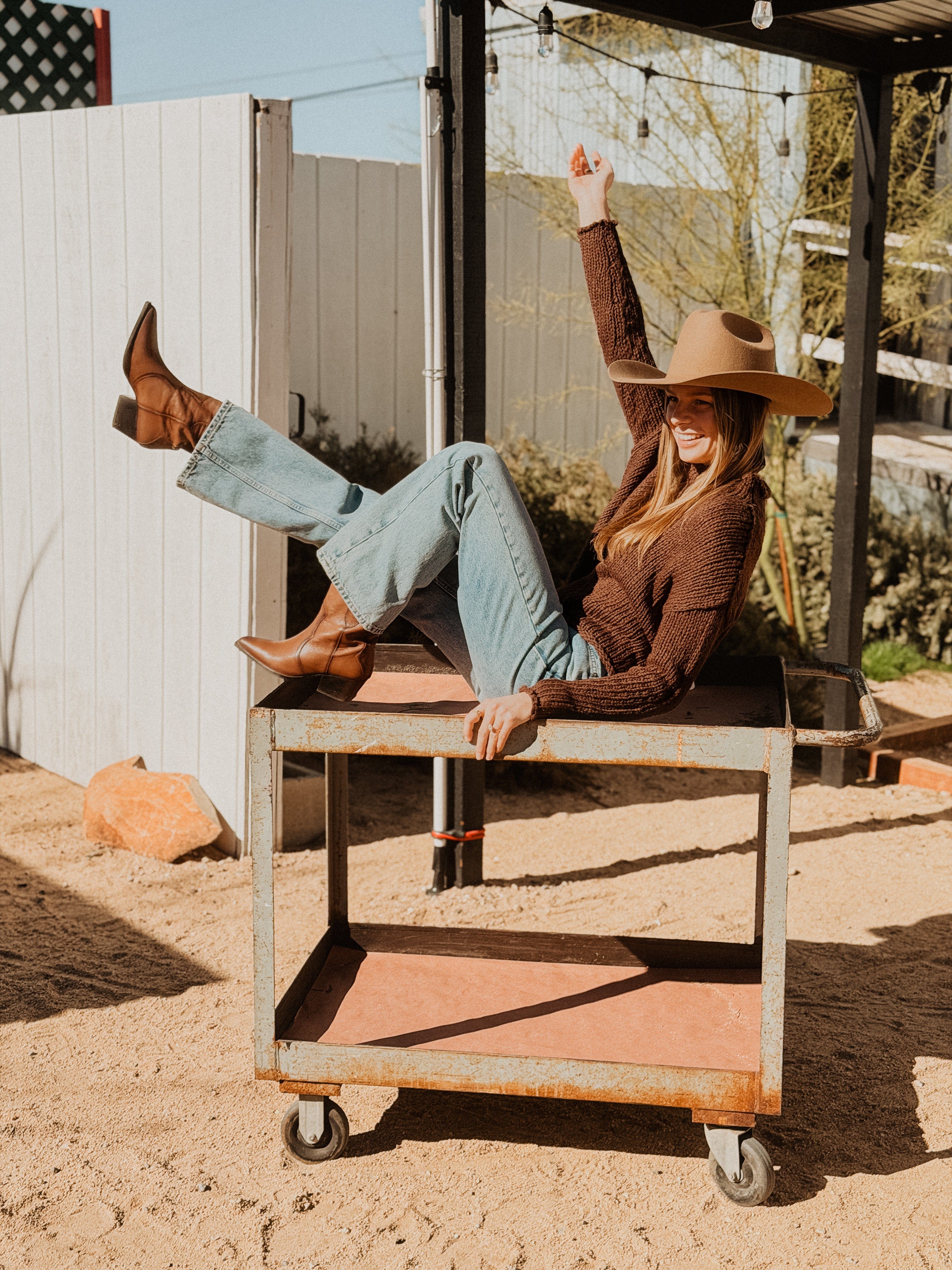 Roaming Travelers Opal Rollneck Knit Sweater available in Joshua Tree at JT Trading Post