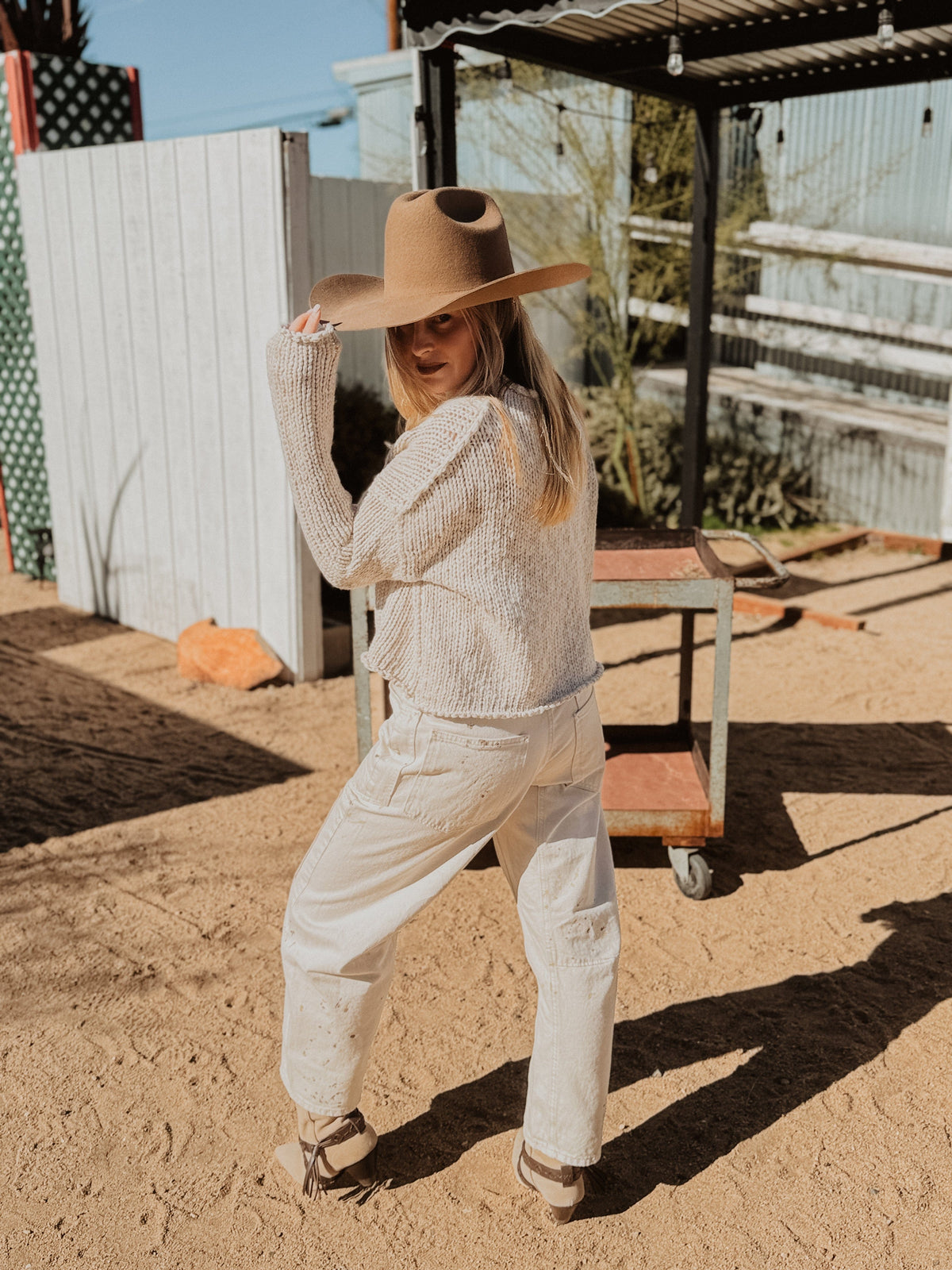 Roaming Travelers Opal Rollneck Knit Sweater available in Joshua Tree at JT Trading Post